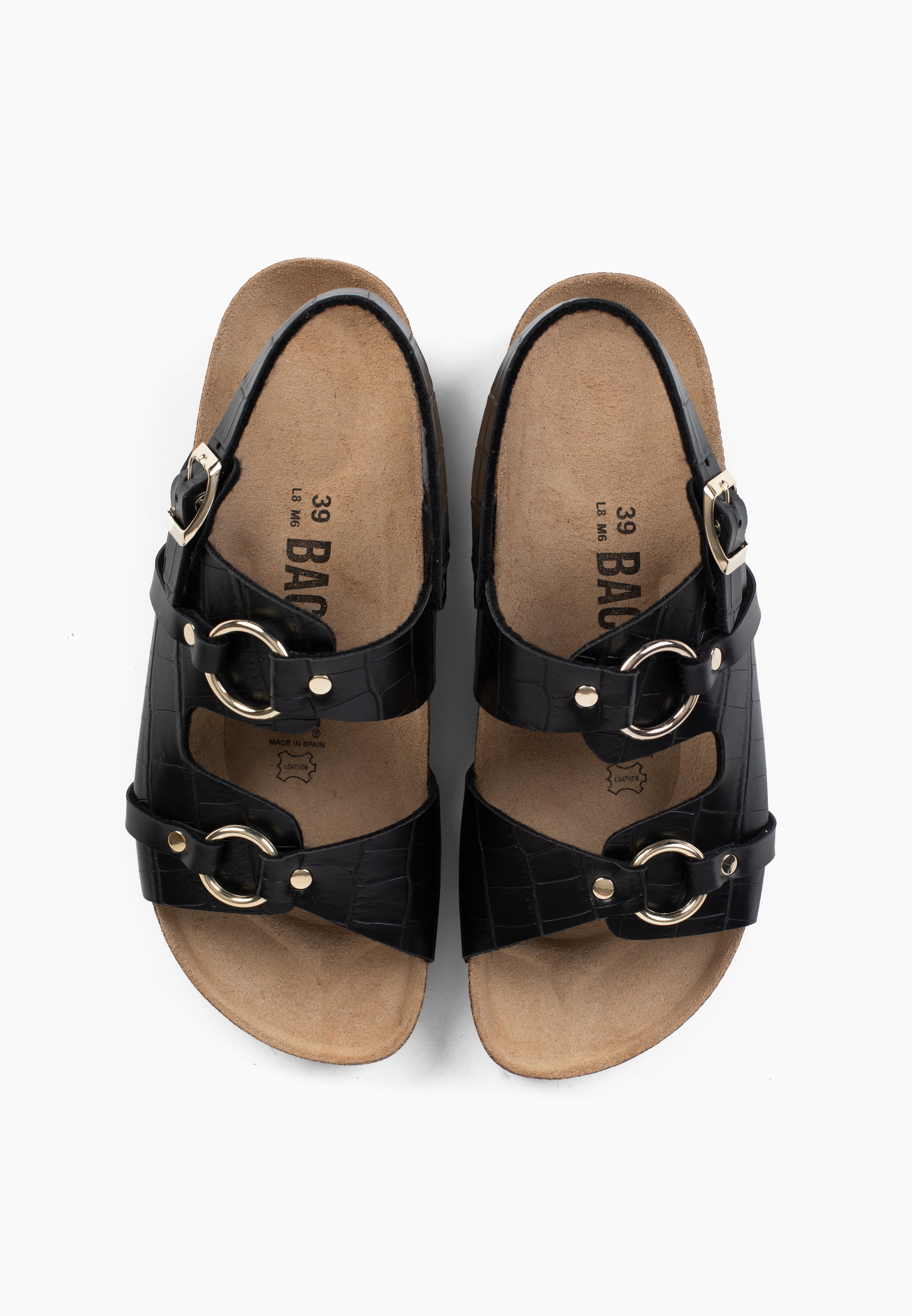 Sandales Codial 2 Brides Noir