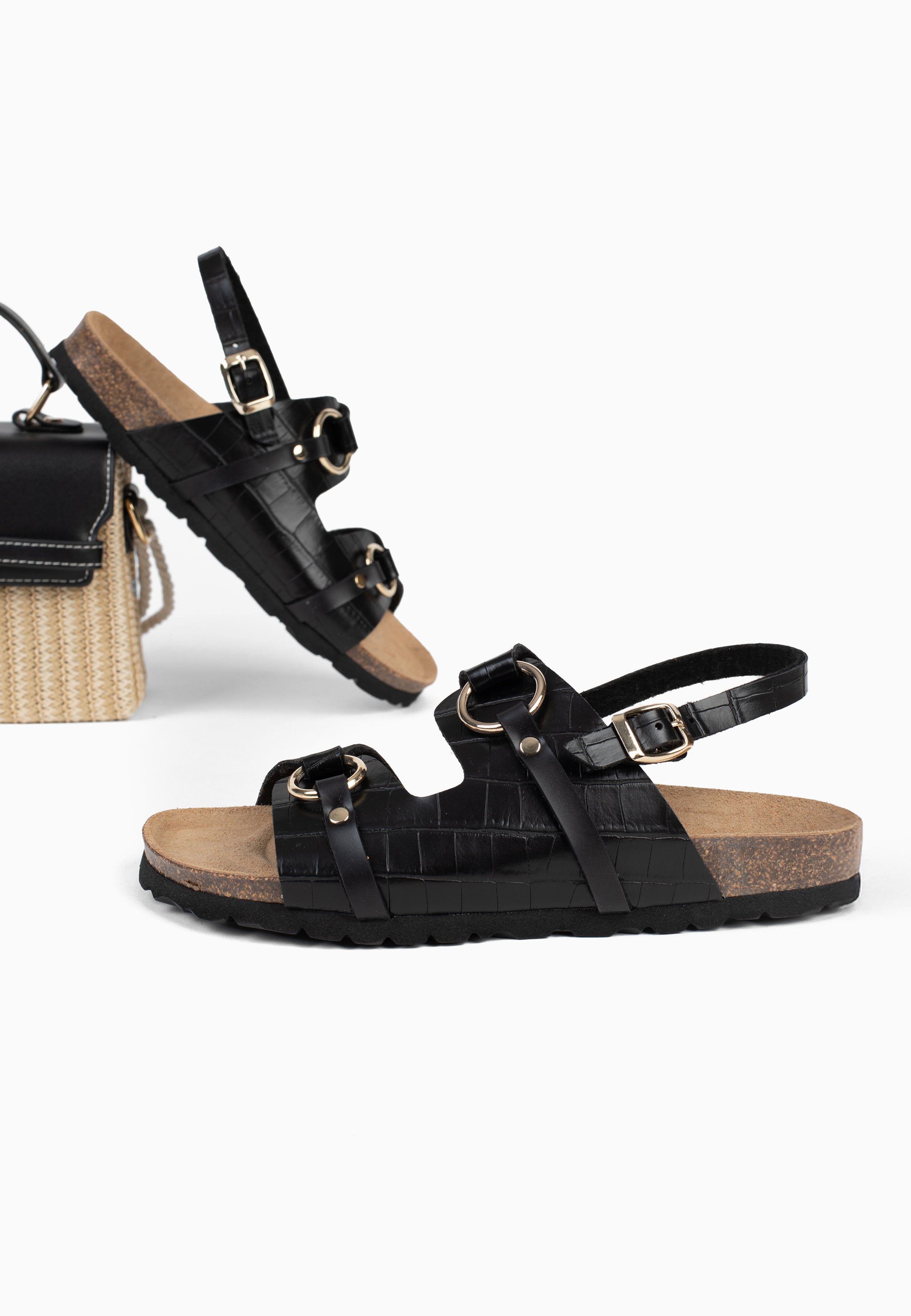Sandales Codial 2 Brides Noir
