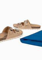 Mital 2 Straps Beige Sandals