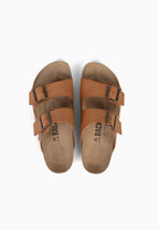 Sandalen „Bali“ mit 2 Riemen in Hellbraun