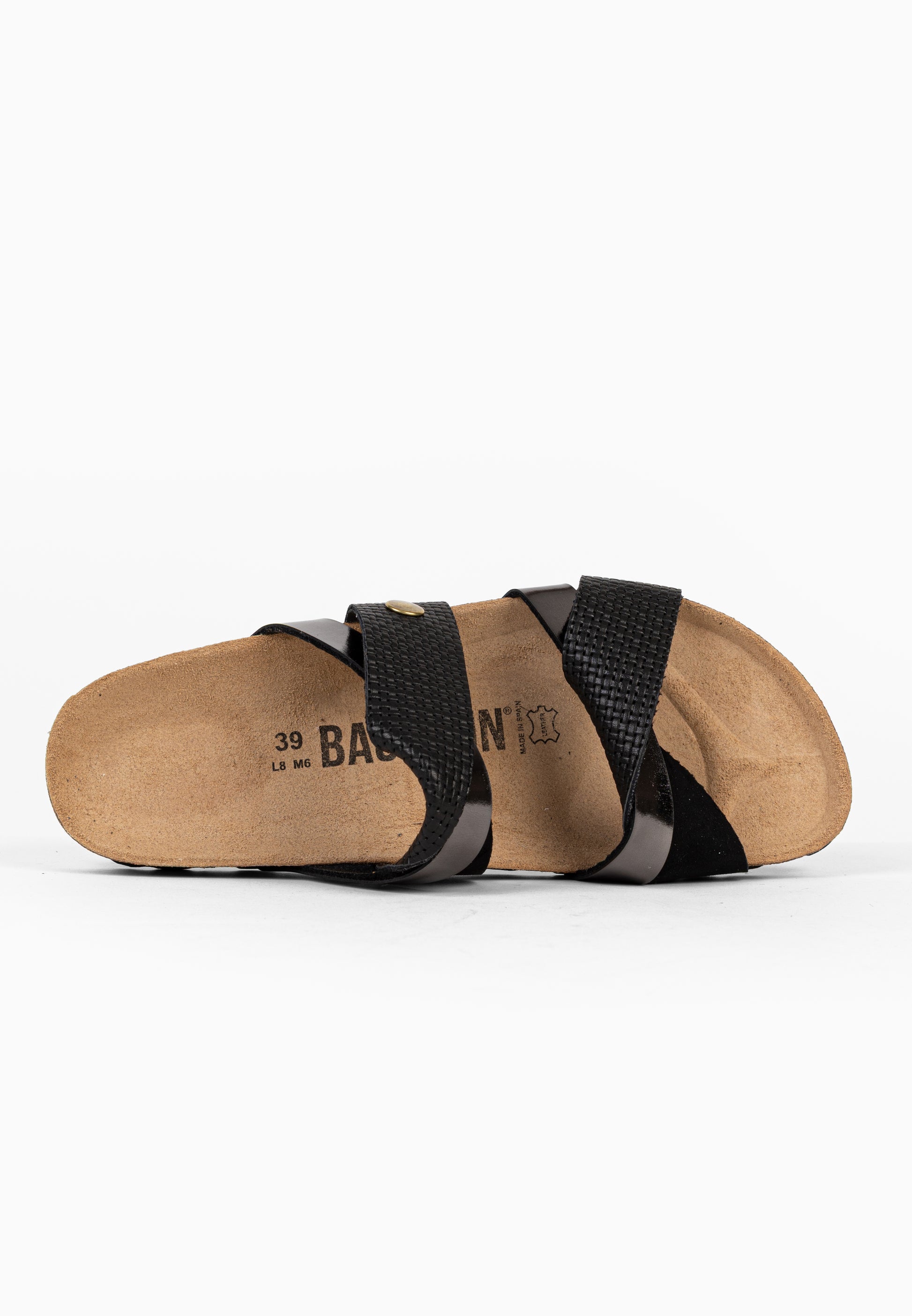 Sandales 2 Brides Balina Noir et Anthracite