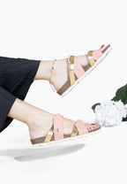Sandales Balina 2 Brides Rose et or
