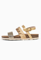 Sandales Multi-Brides Civite Doré