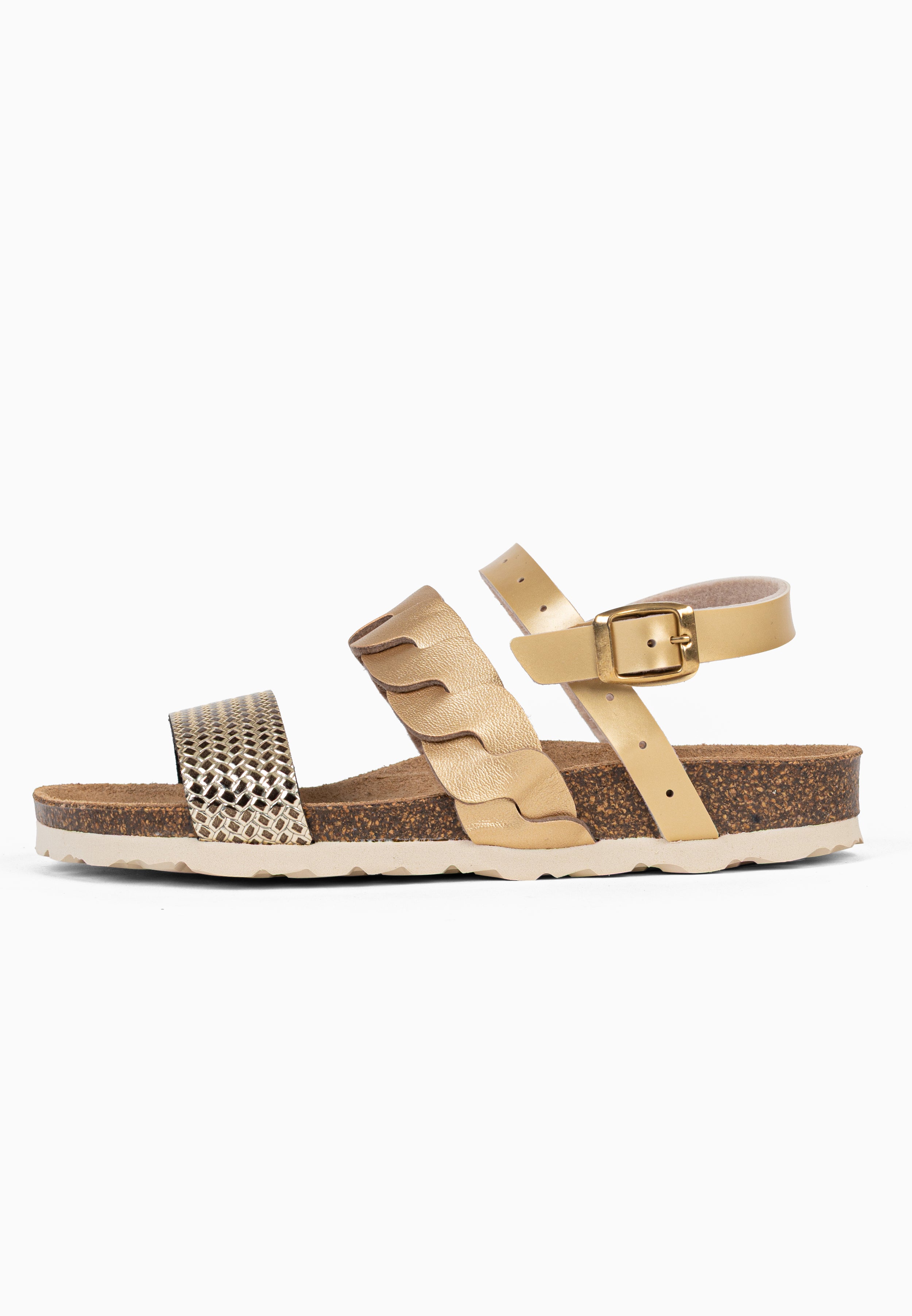 Sandales Multi-Brides Civite Doré