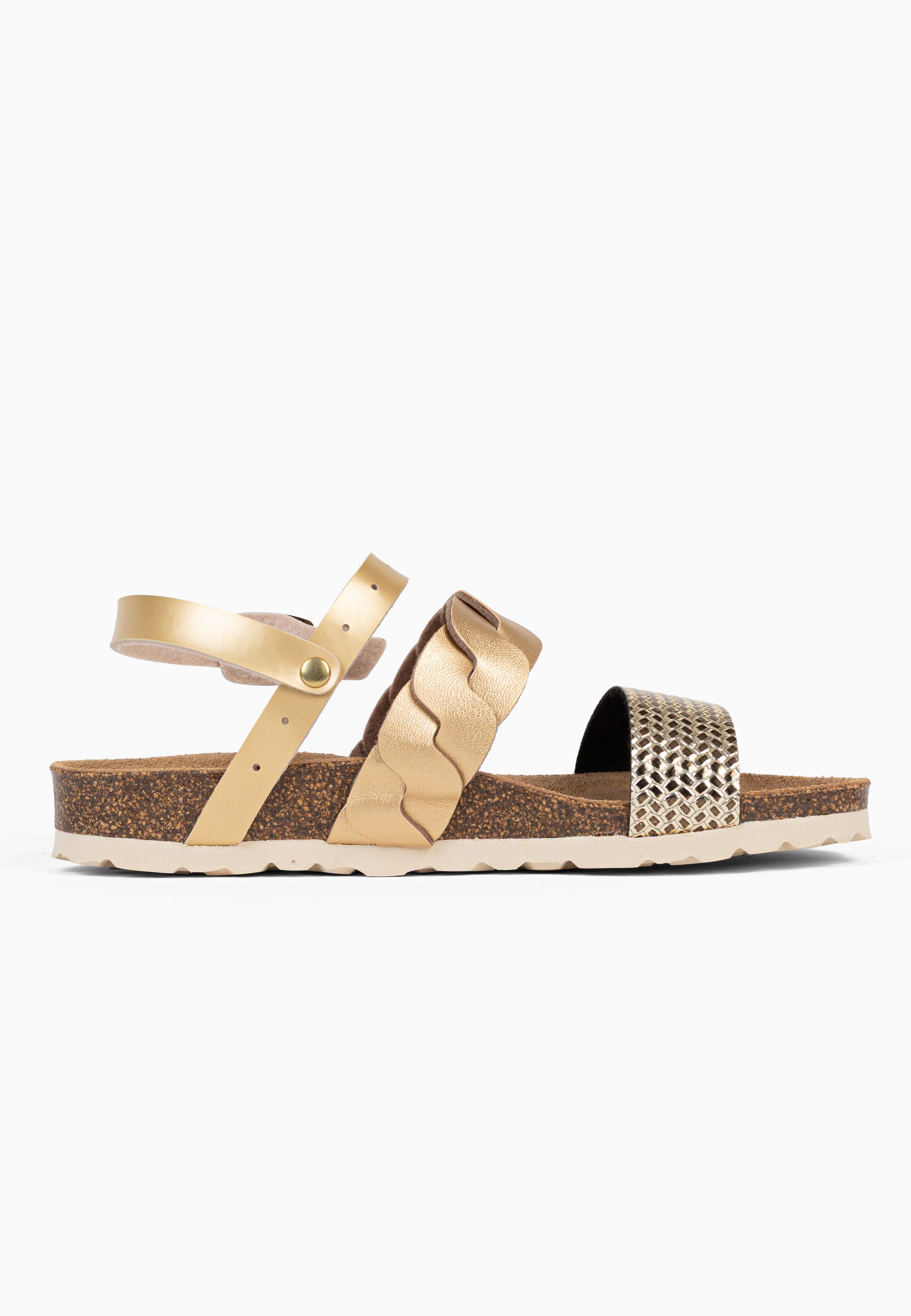 Sandales Multi-Brides Civite Doré