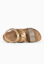 Sandales Multi-Brides Civite Doré