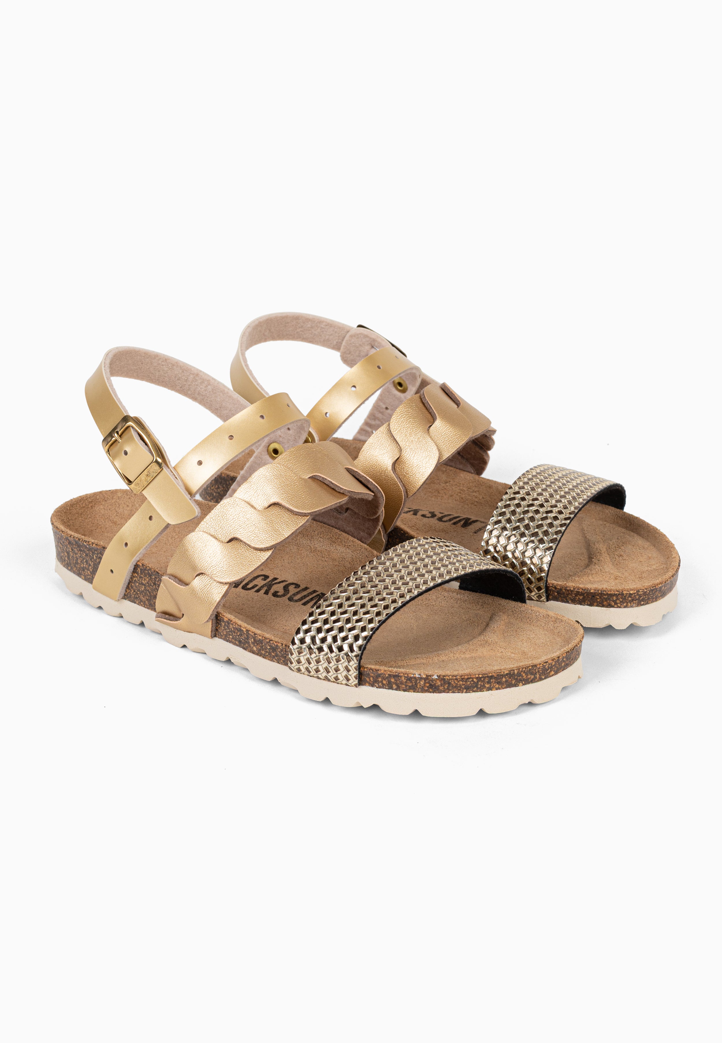 Sandales Multi-Brides Civite Doré