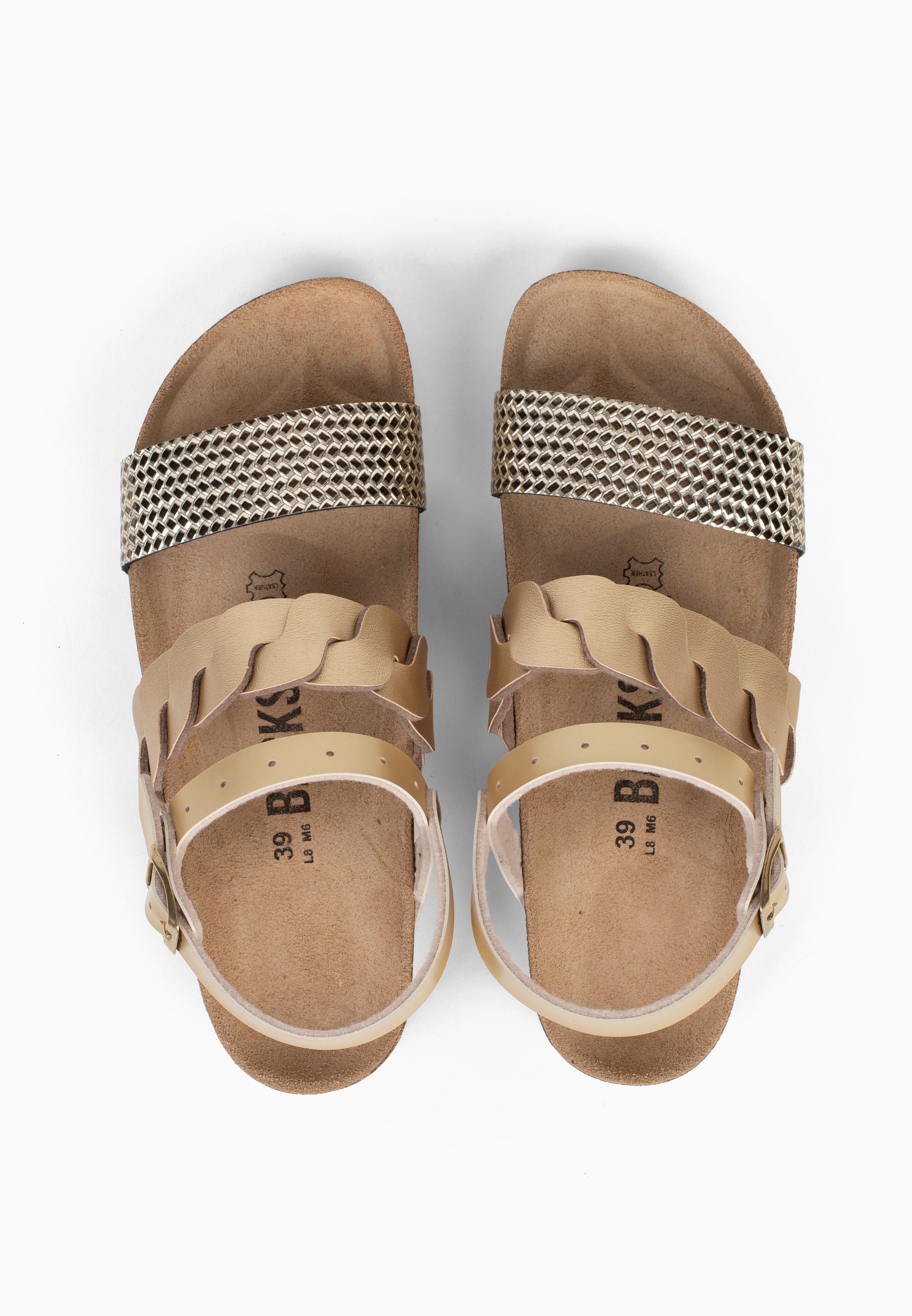 Sandales Multi-Brides Civite Doré