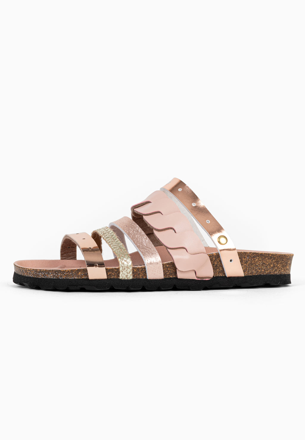 Sandales Multi-Brides Lucide Rose