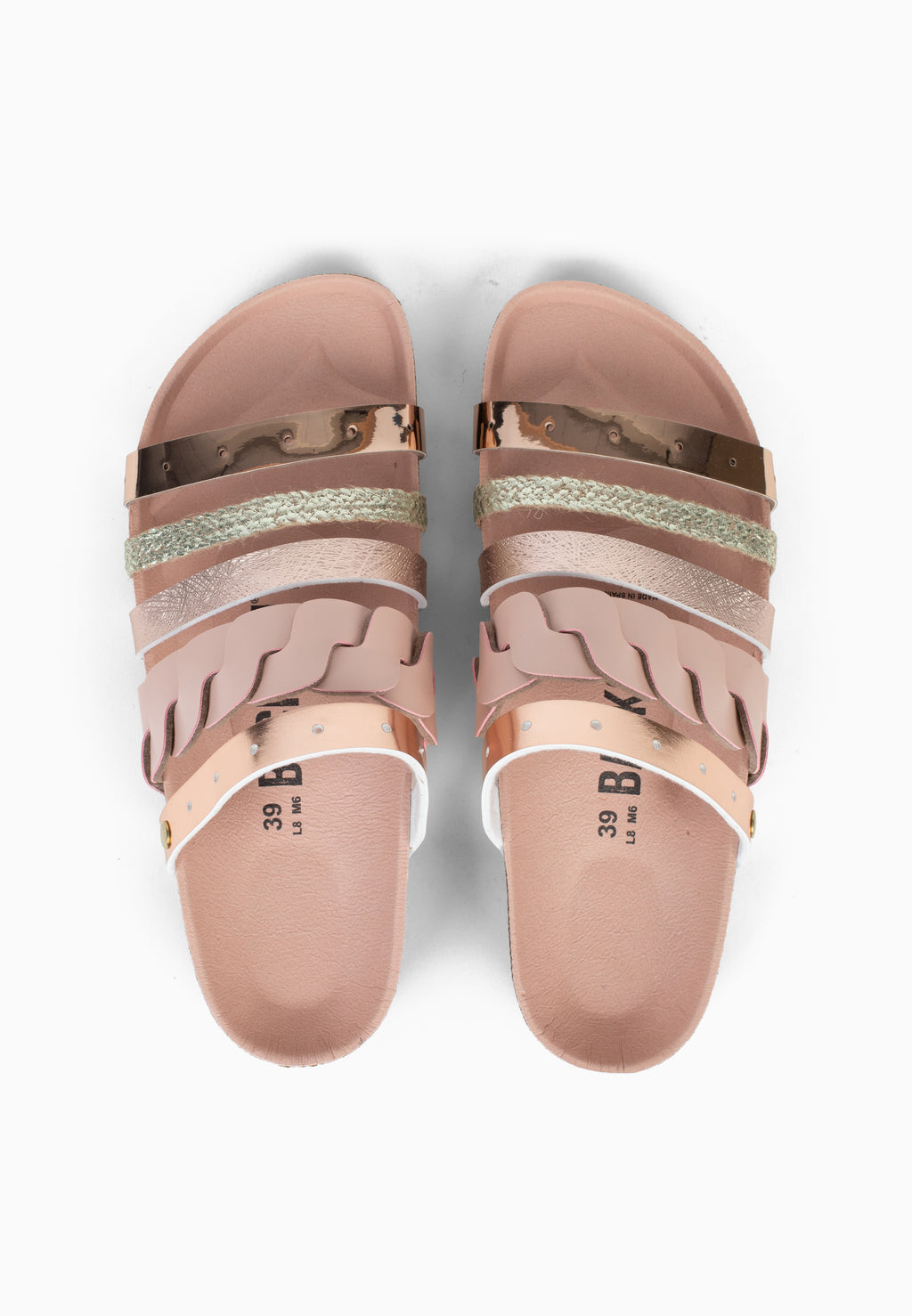 Sandales Multi-Brides Lucide Rose