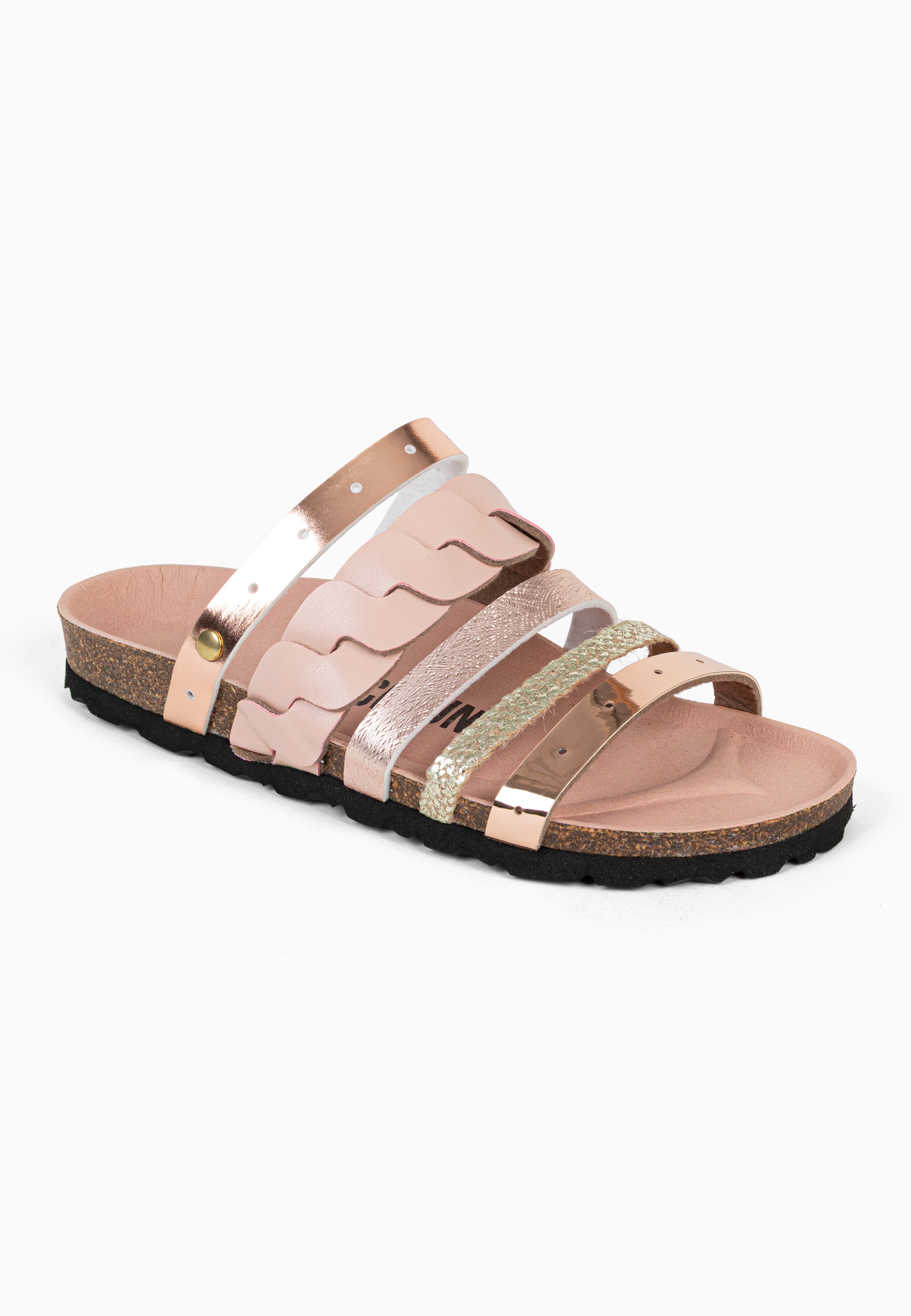 Sandales Multi-Brides Lucide Rose