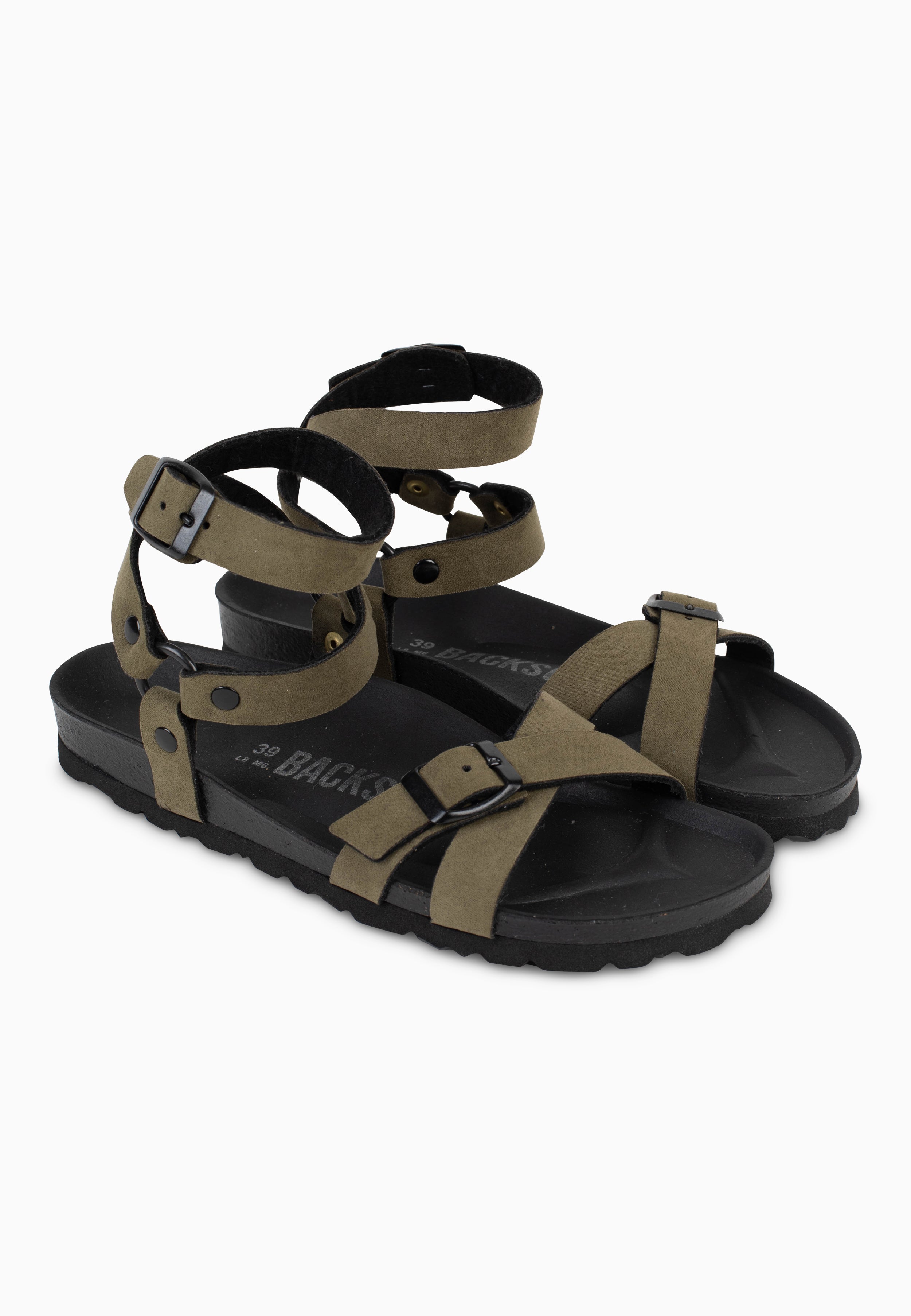 Sandales Multi-Brides Plutonia Kaki
