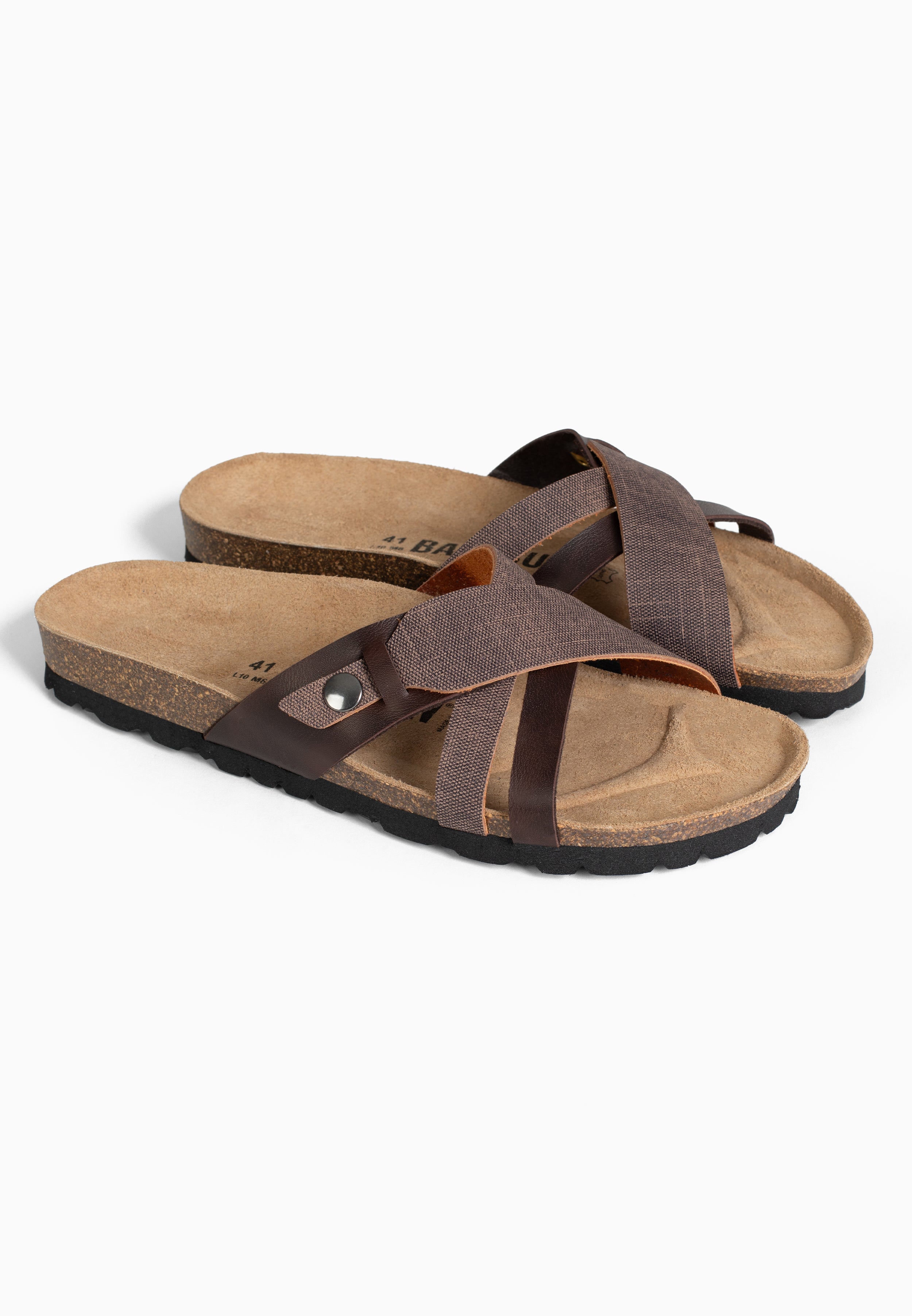 Sandales Franck 2 Brides Marron