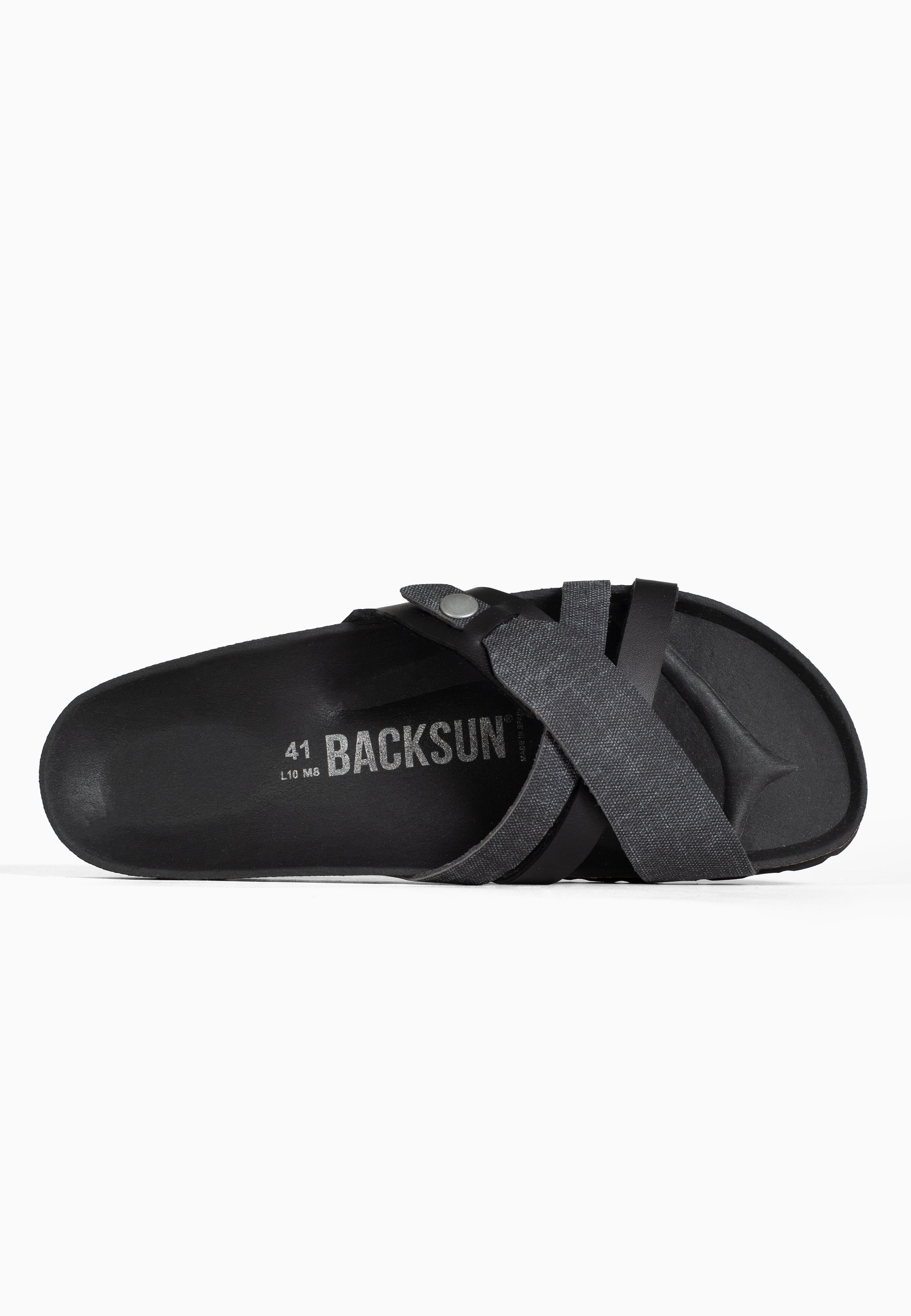 Sandales Franck 2 Brides Noir
