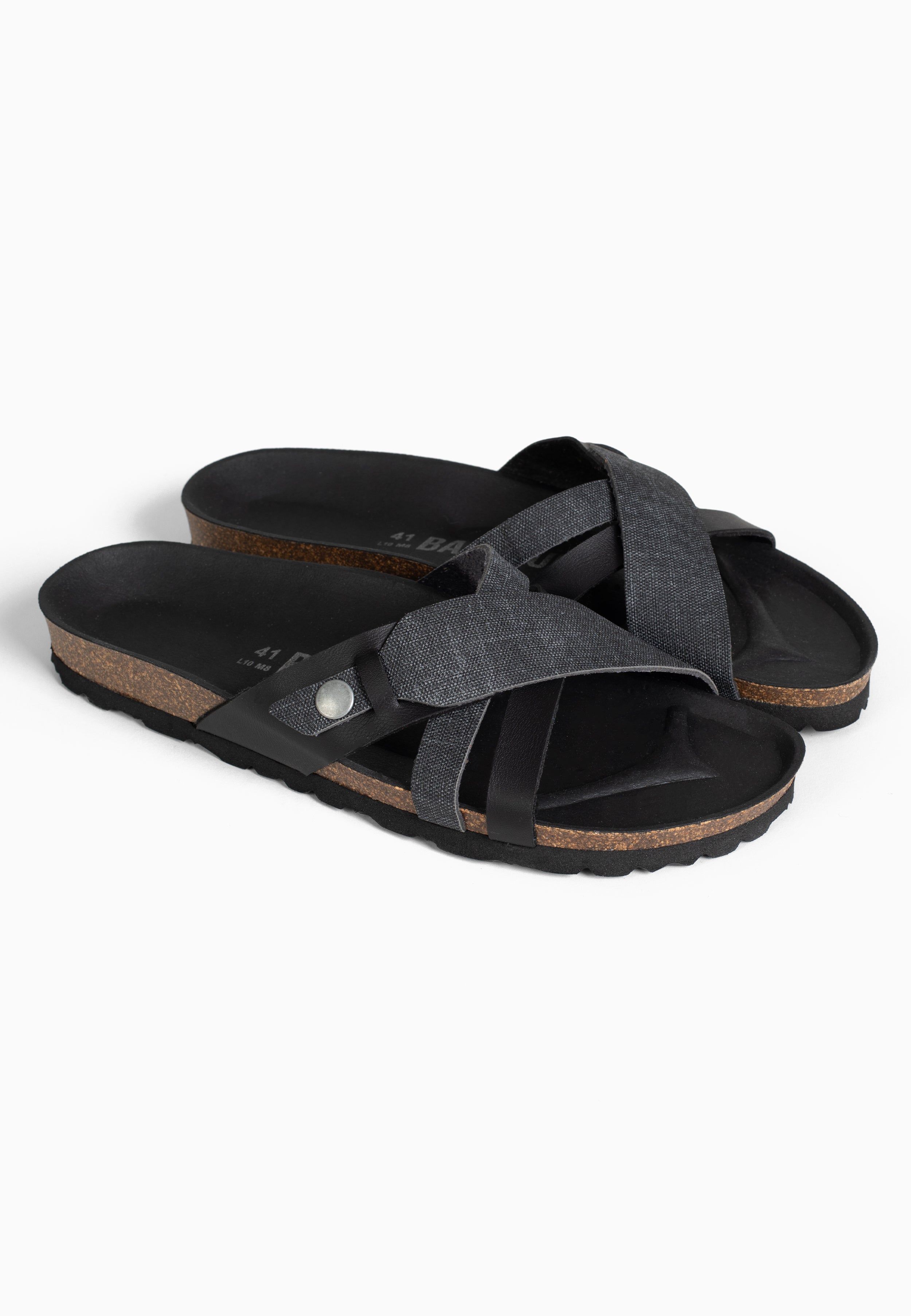 Sandales Franck 2 Brides Noir