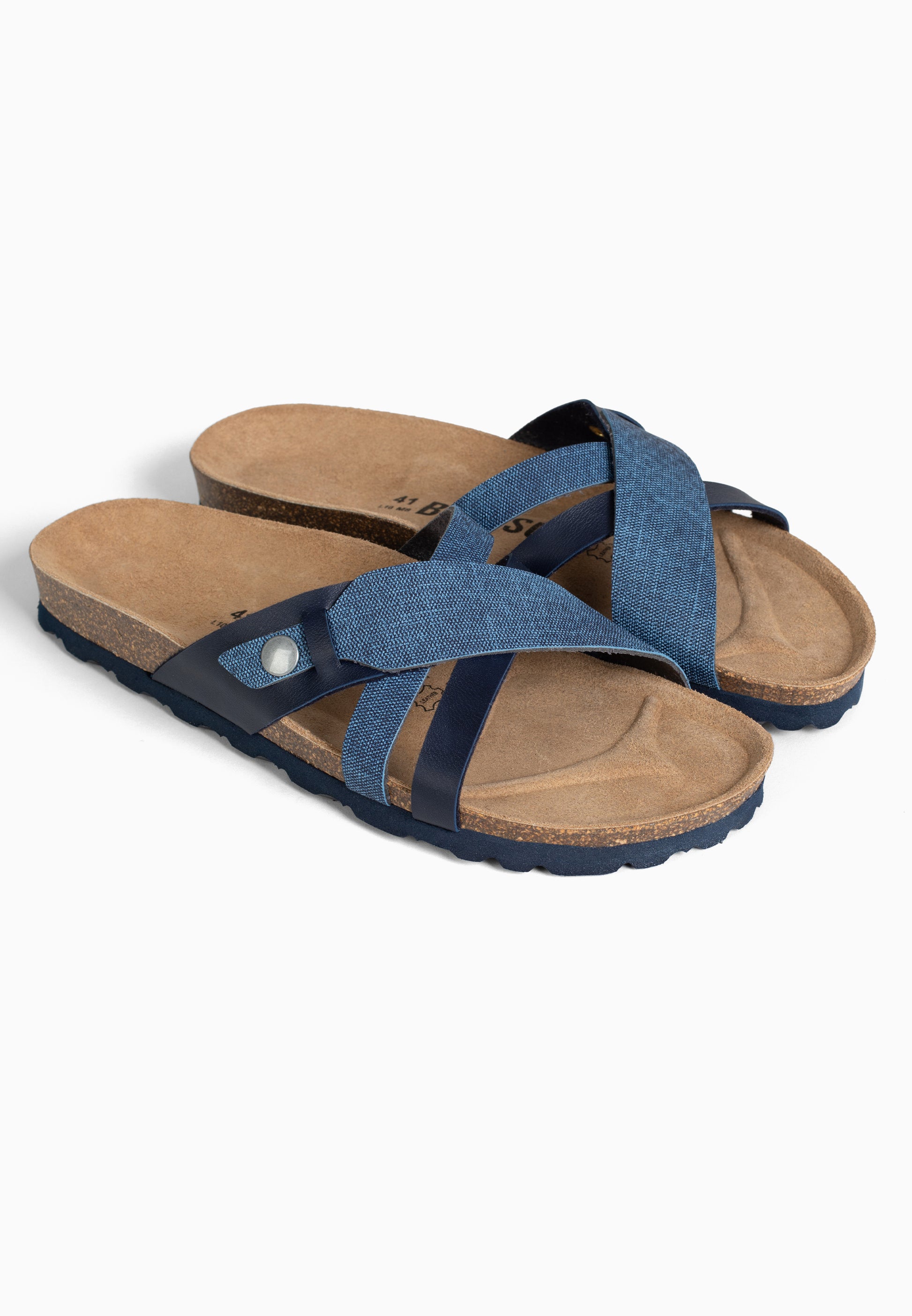 Sandales Franck 2 Brides Bleu marine