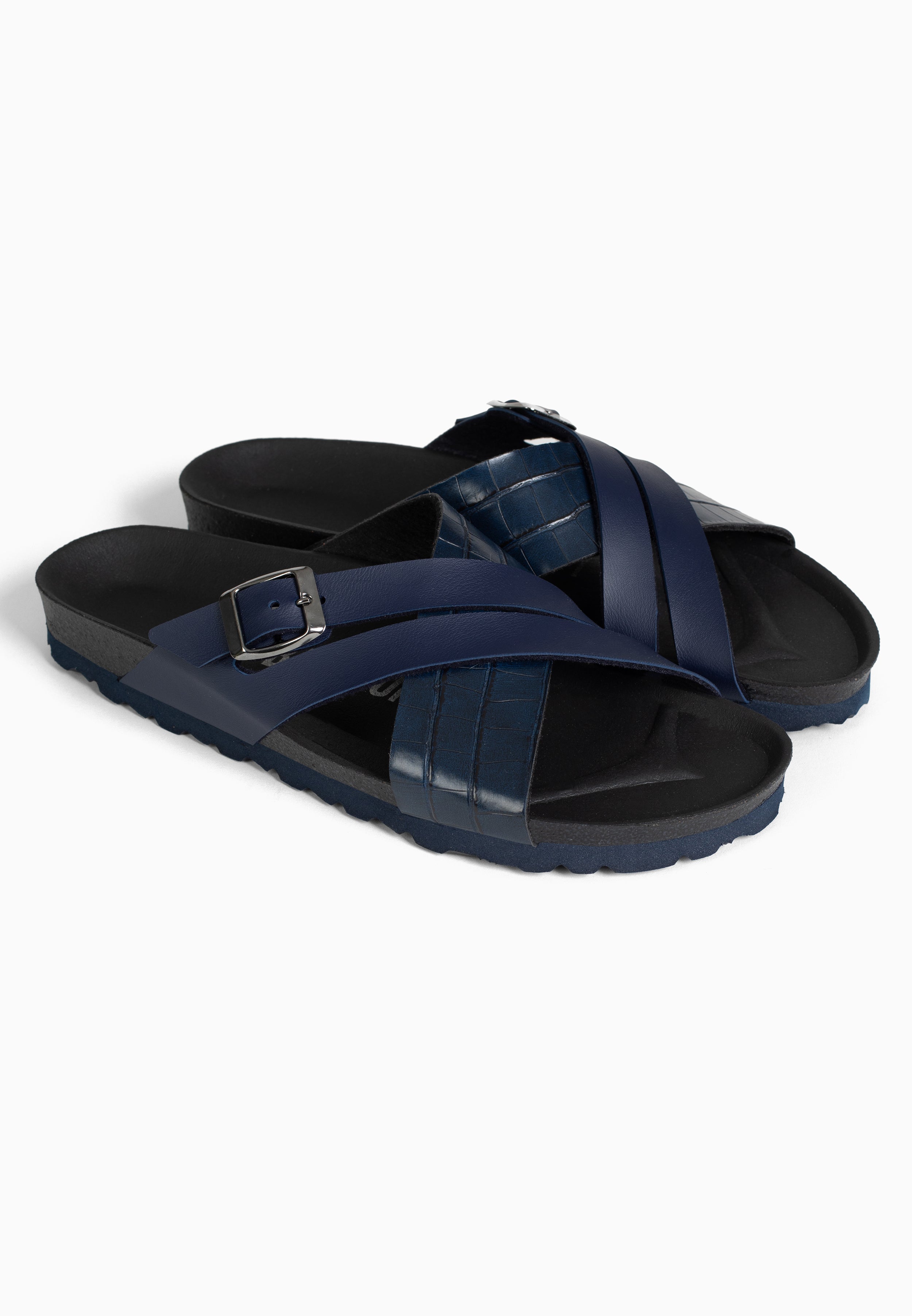 Sandales Francis 2 Brides Bleu marine