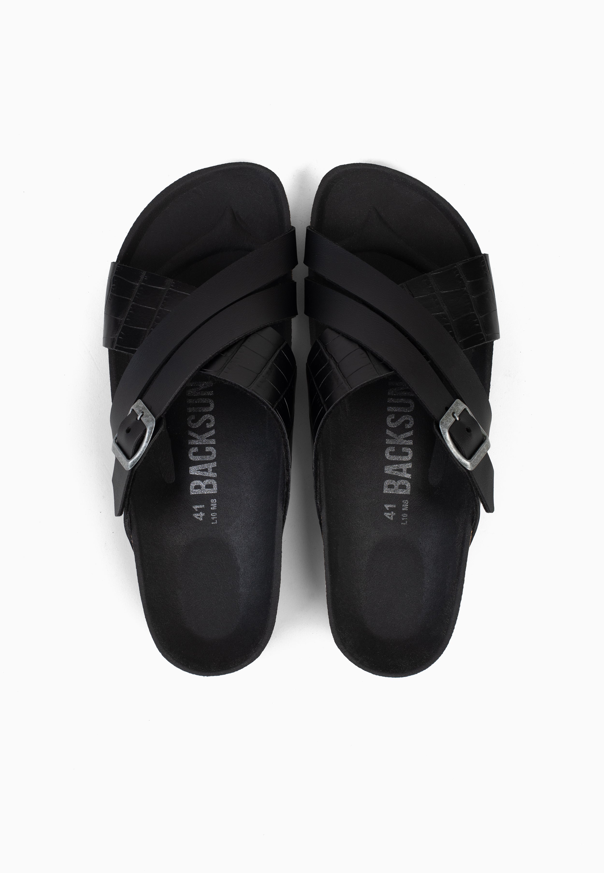 Sandales Francis 2 Brides Noir
