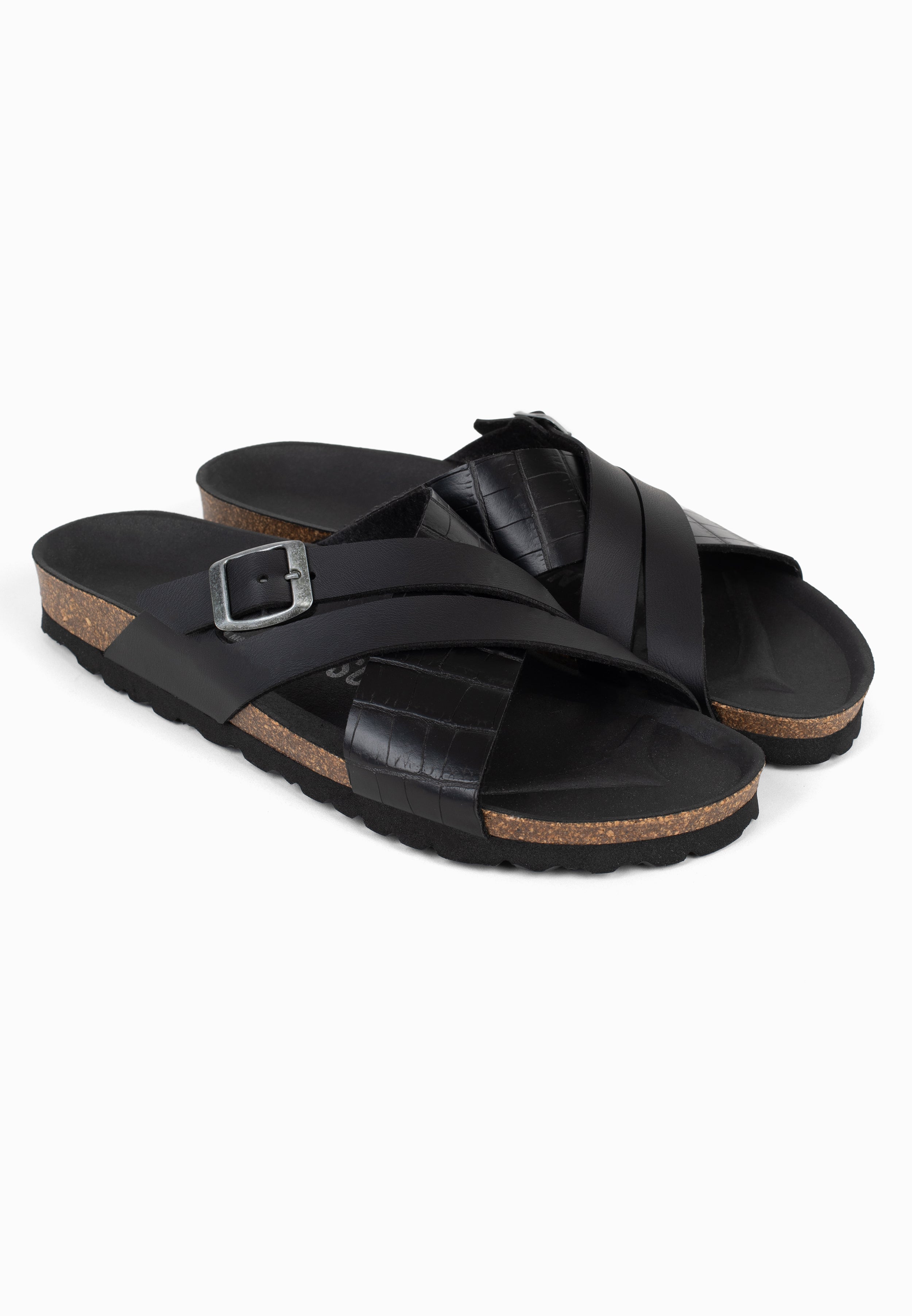 Sandales Francis 2 Brides Noir