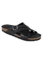 Schwarze Sandalen „Francis“ mit 2 Riemen