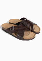 Francis 2 Strap Brown Sandals