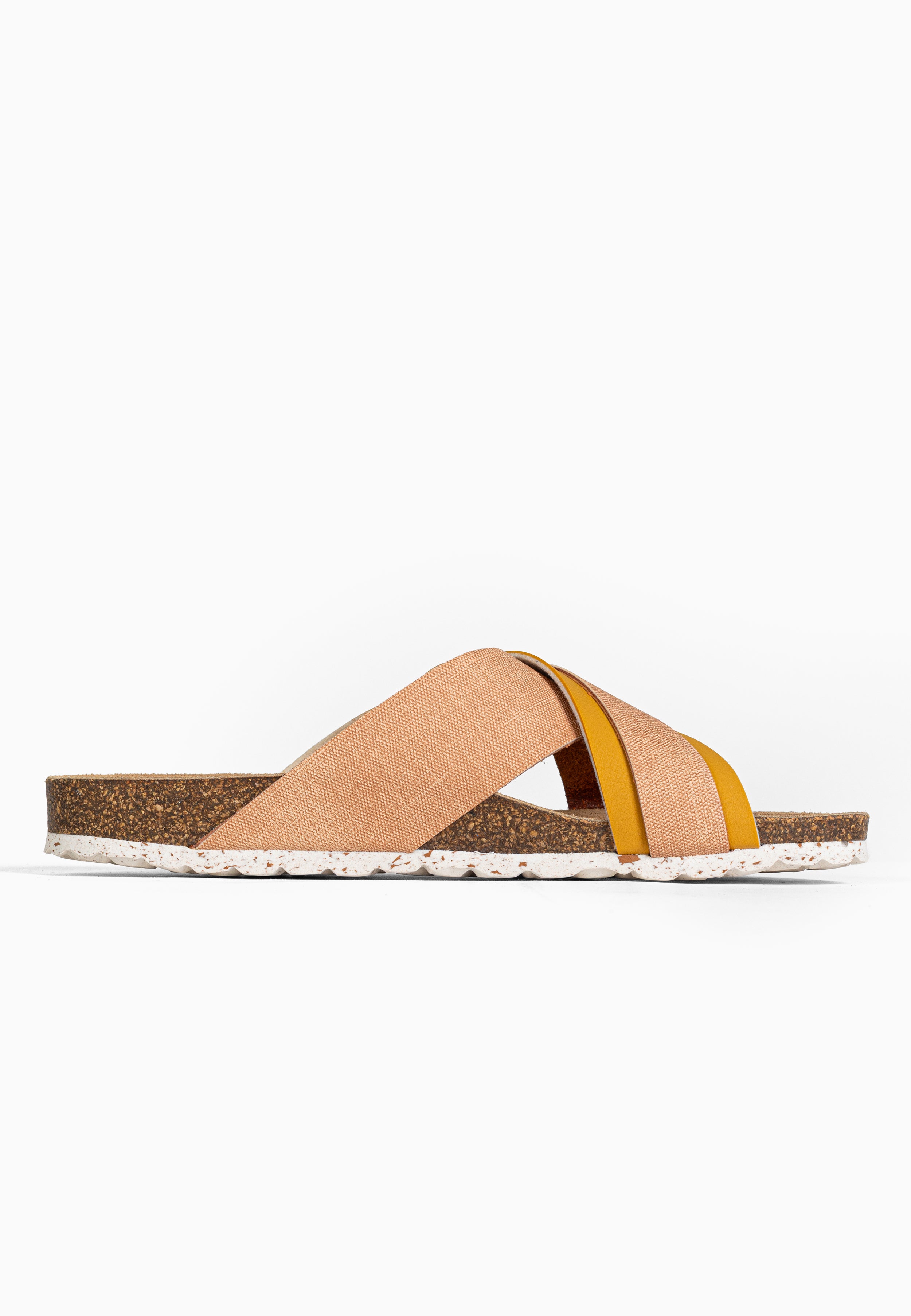 Sandales 2 Brides Samy Beige et Camel