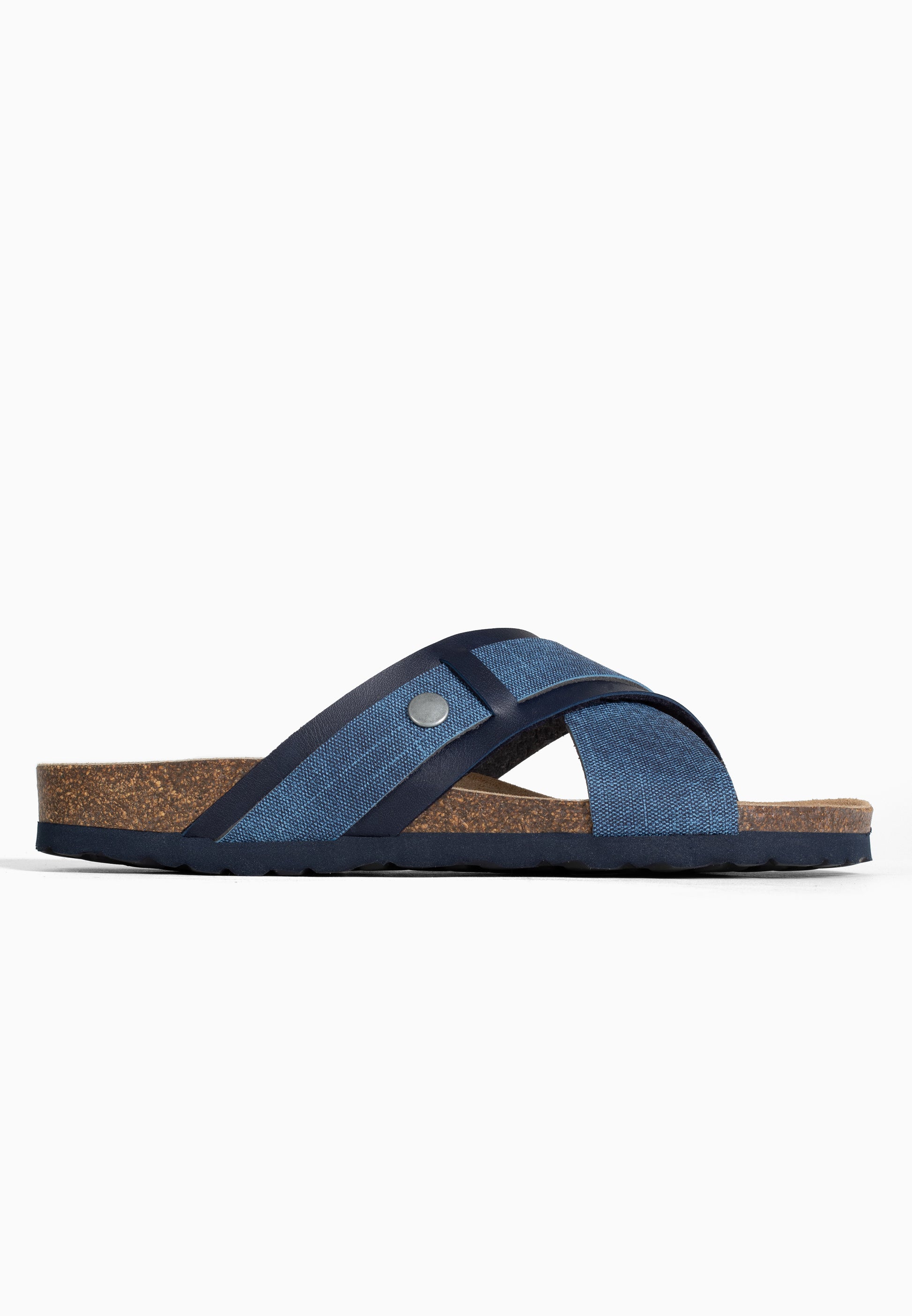 Sandales Samy 2 Brides Bleu marine