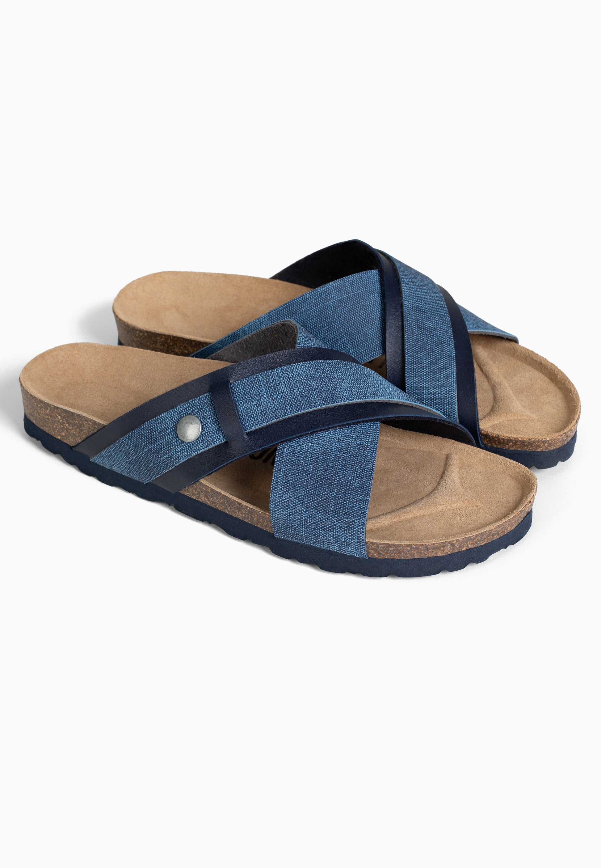 Sandales Samy 2 Brides Bleu marine