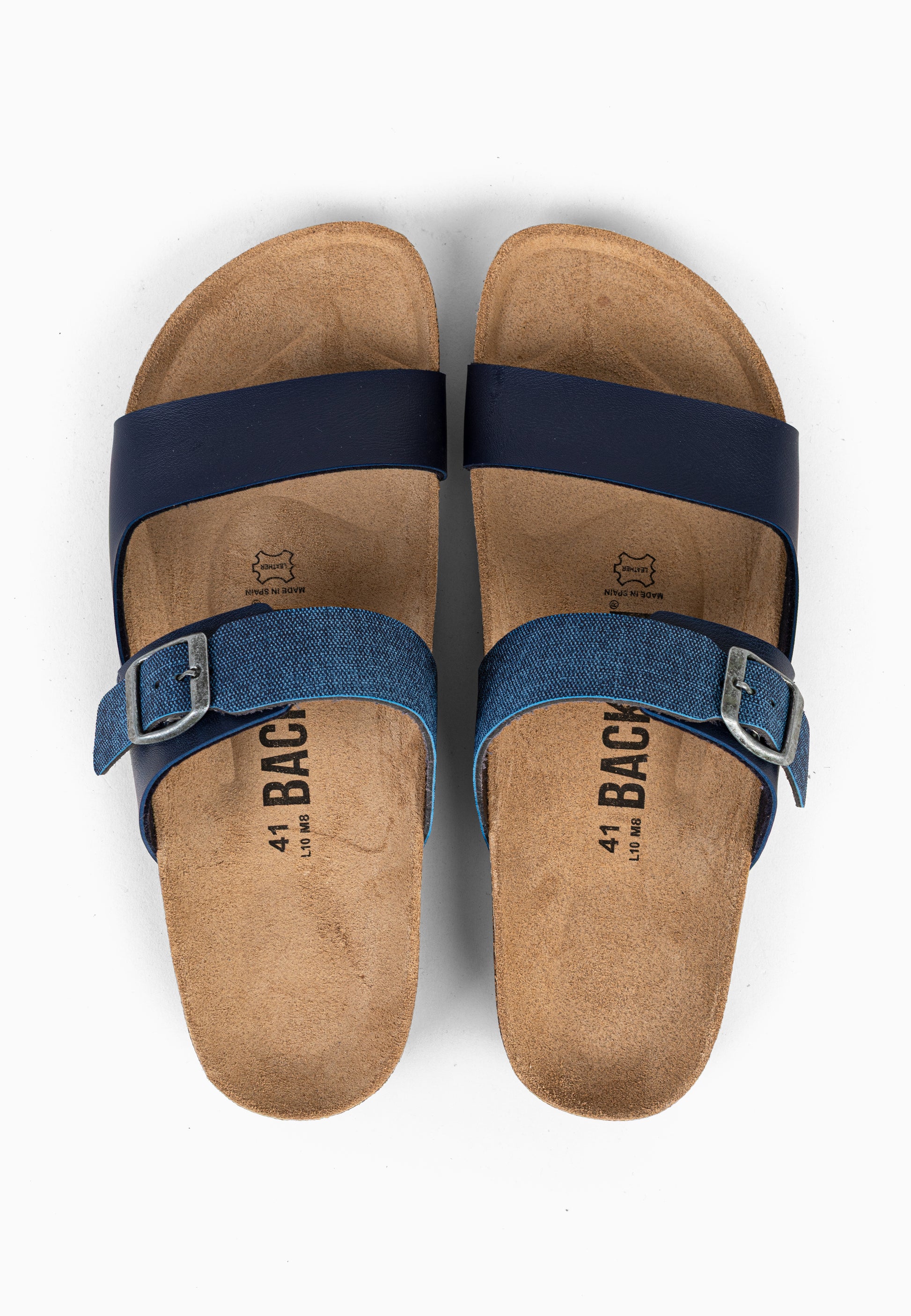 Sandales 2 Brides Pirec Bleu marine