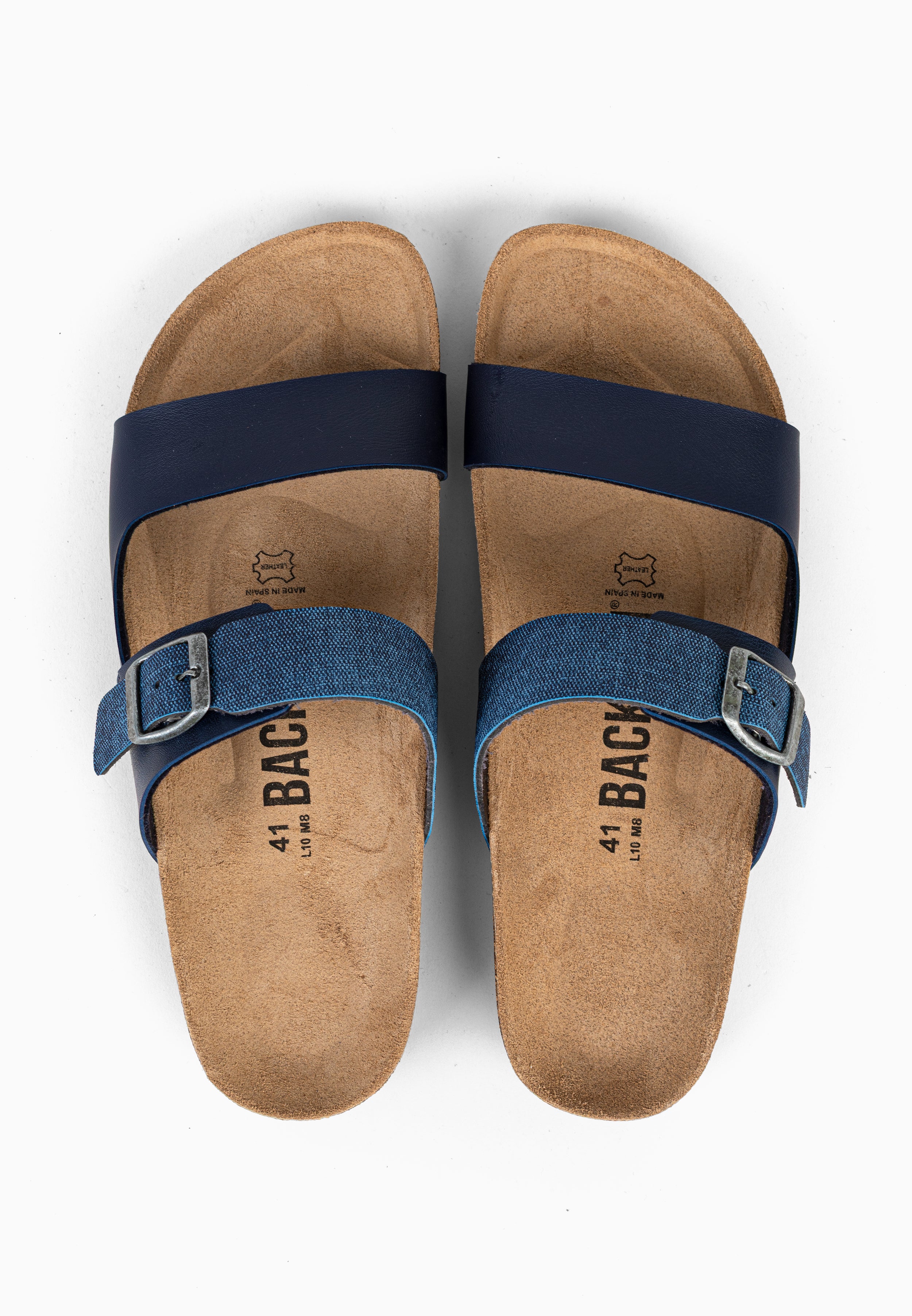 Sandales 2 Brides Pirec Bleu marine