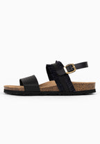 Sandales Multi-Brides Rafette Noir