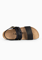 Sandales Multi-Brides Rafette Noir