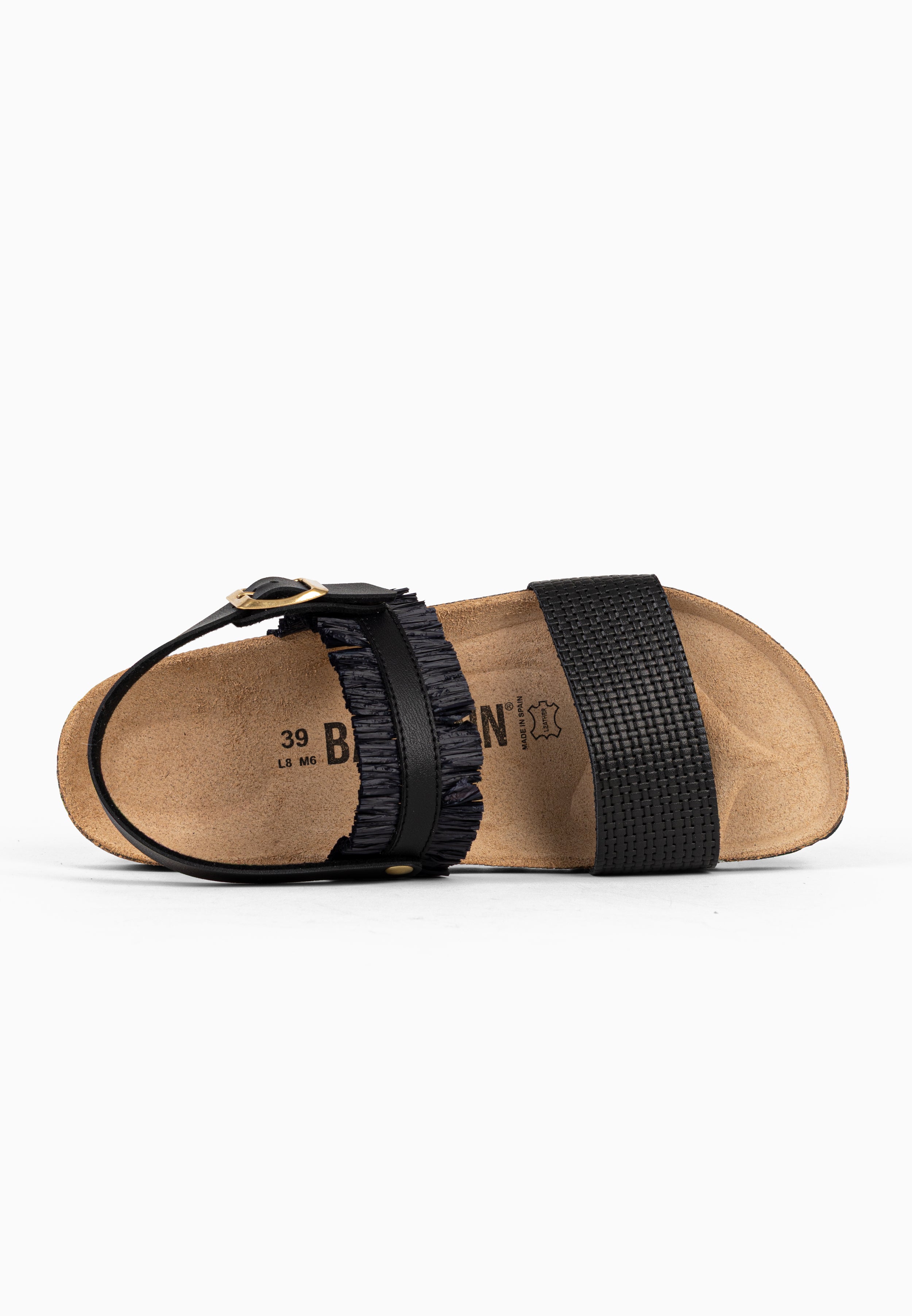 Sandales Multi-Brides Rafette Noir