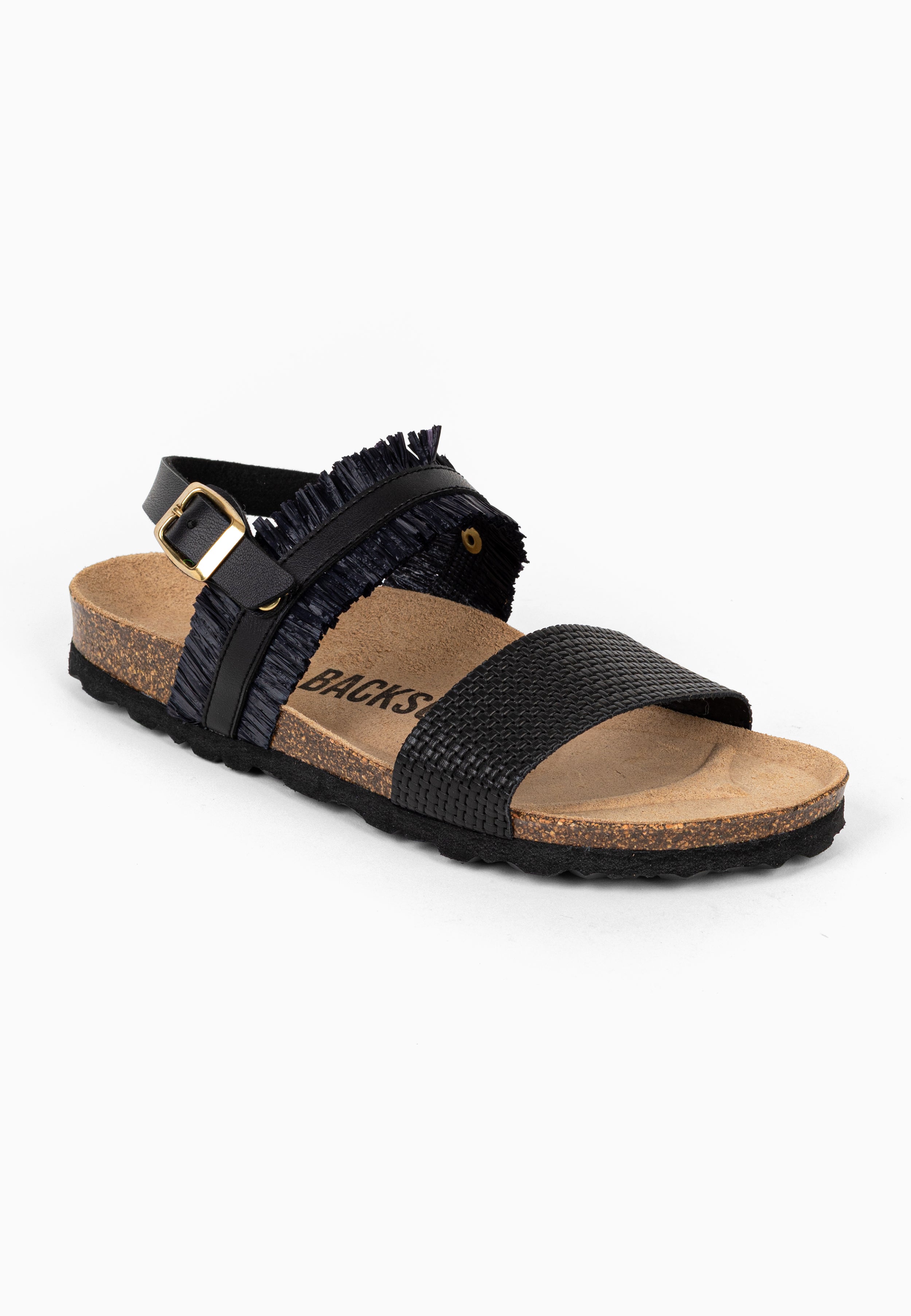 Sandales Multi-Brides Rafette Noir