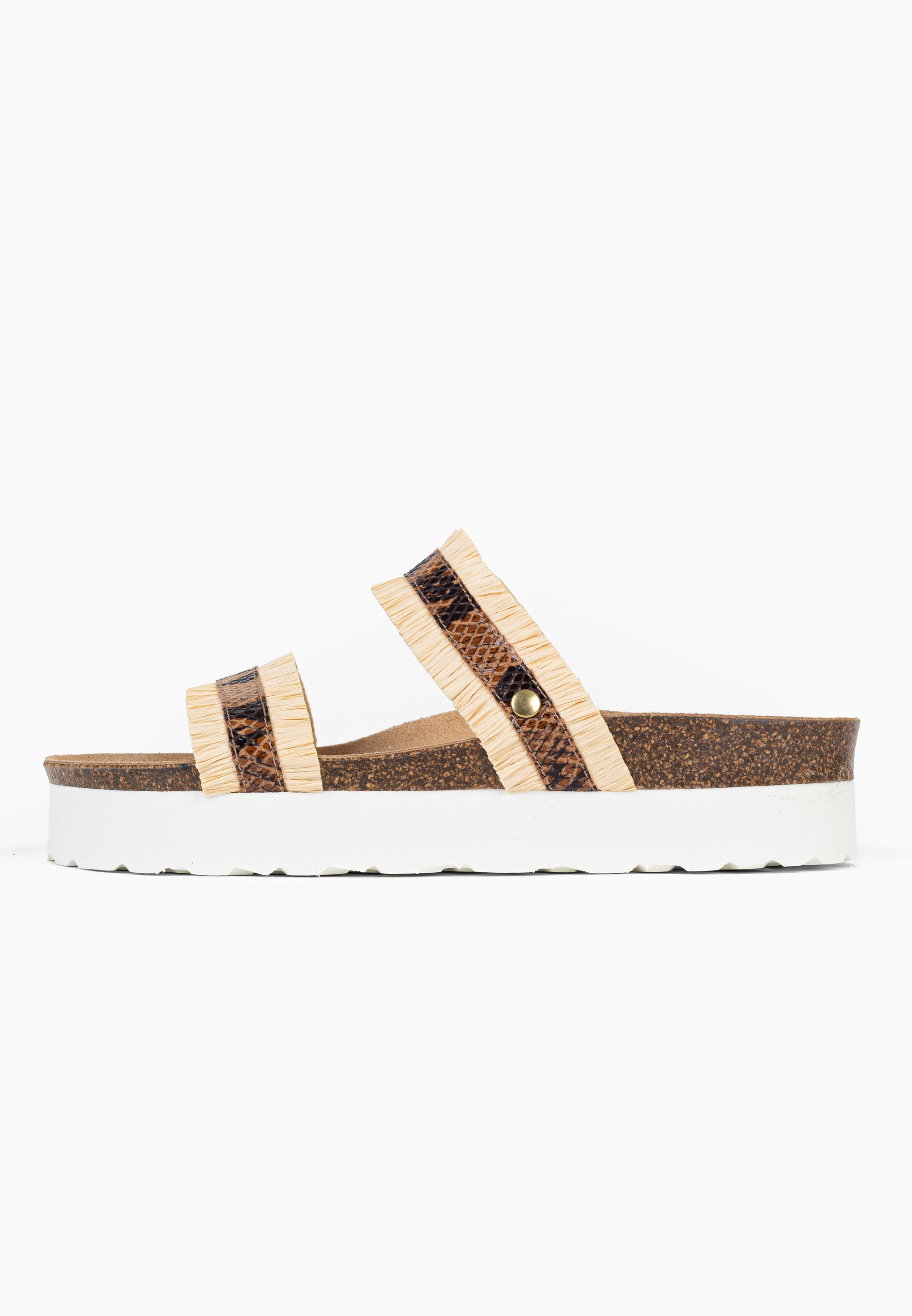 Sandales à Plateforme Arima Beige et Marron