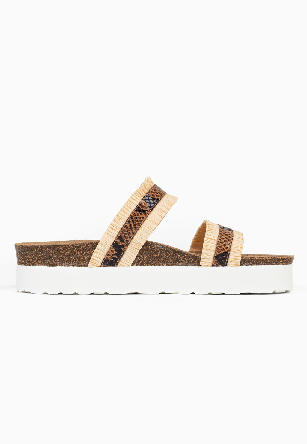 Sandales à Plateforme Arima Beige et Marron