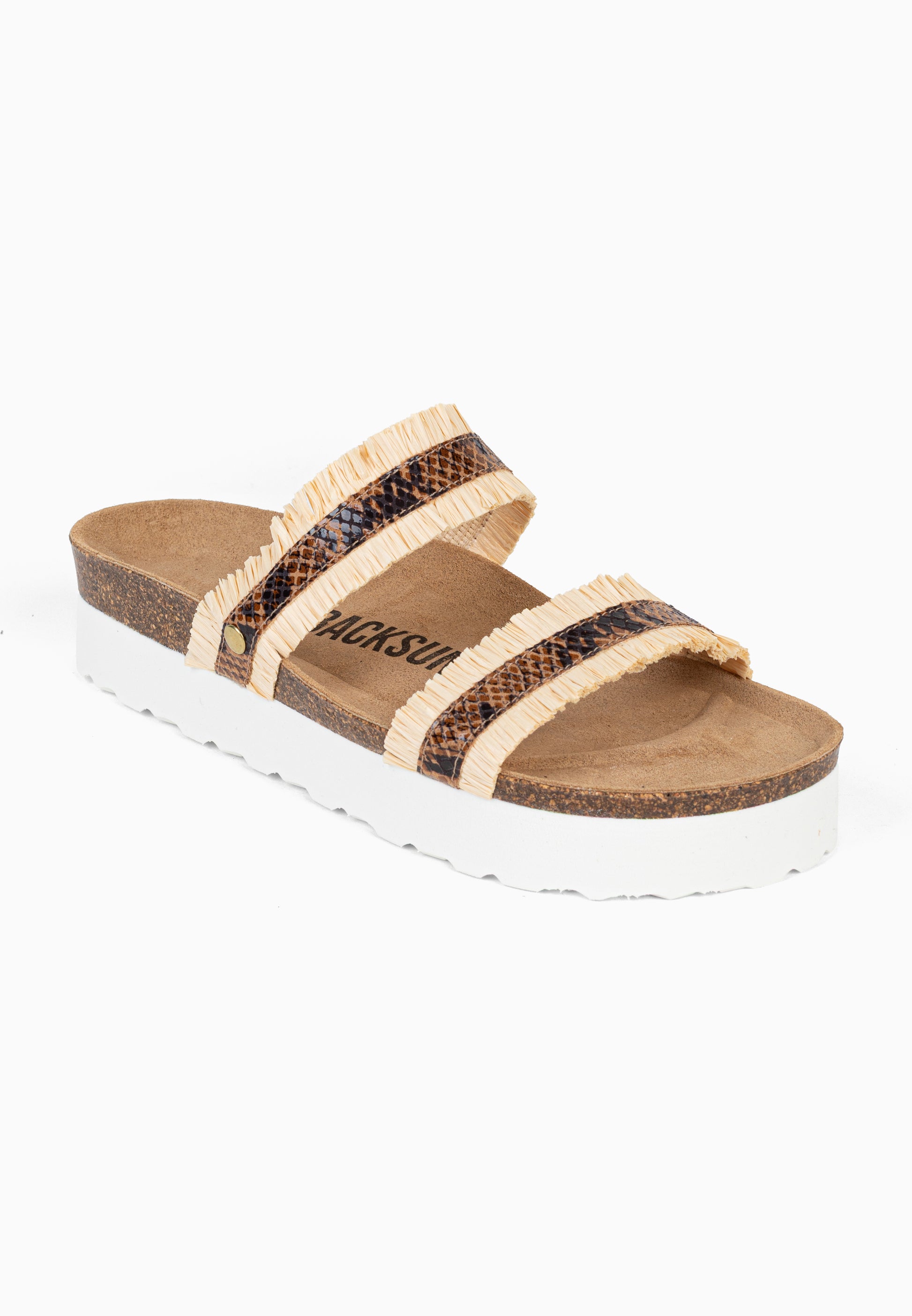 Sandales à Plateforme Arima Beige et Marron