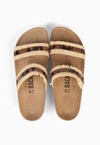 Sandales à Plateforme Arima Beige et Marron