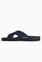 Sitron Navy Blue 2-Strap Sandals