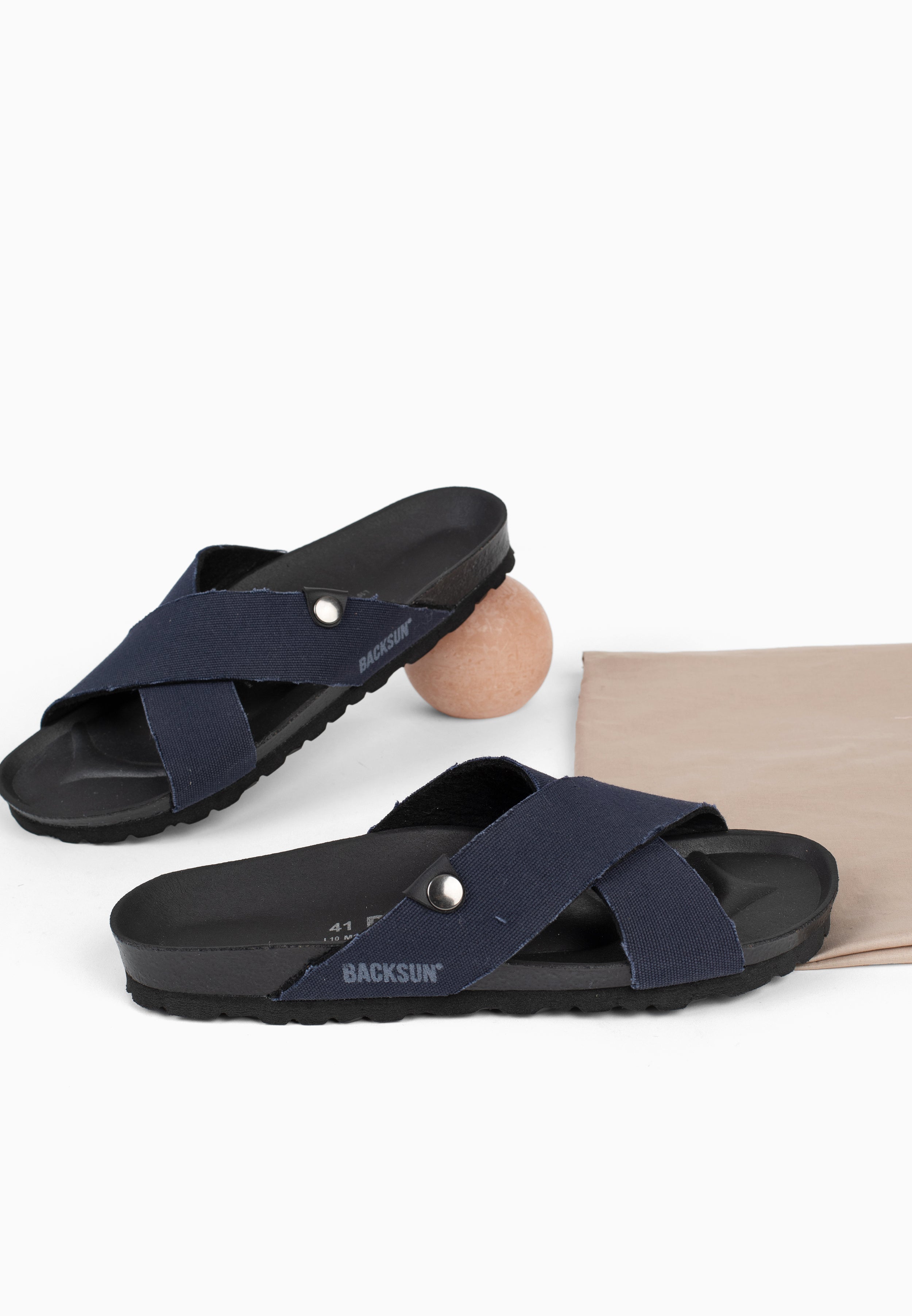 Sandales 2 Brides Sitron Bleu marine
