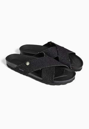 Sandales 2 Brides Sitron Noir denim