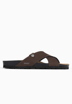 Sitron 2 Straps Dark Brown Sandals