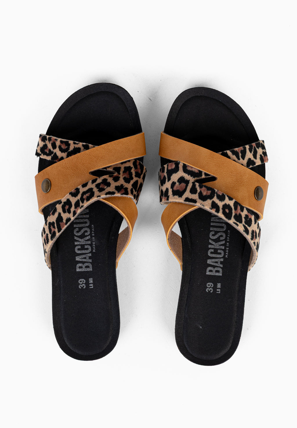 Sandales Multi-Brides Dunin Leopard et Camel
