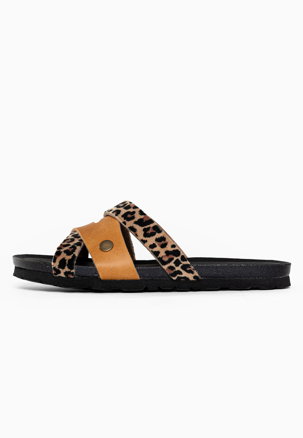 Sandales Multi-Brides Dunin Leopard et Camel