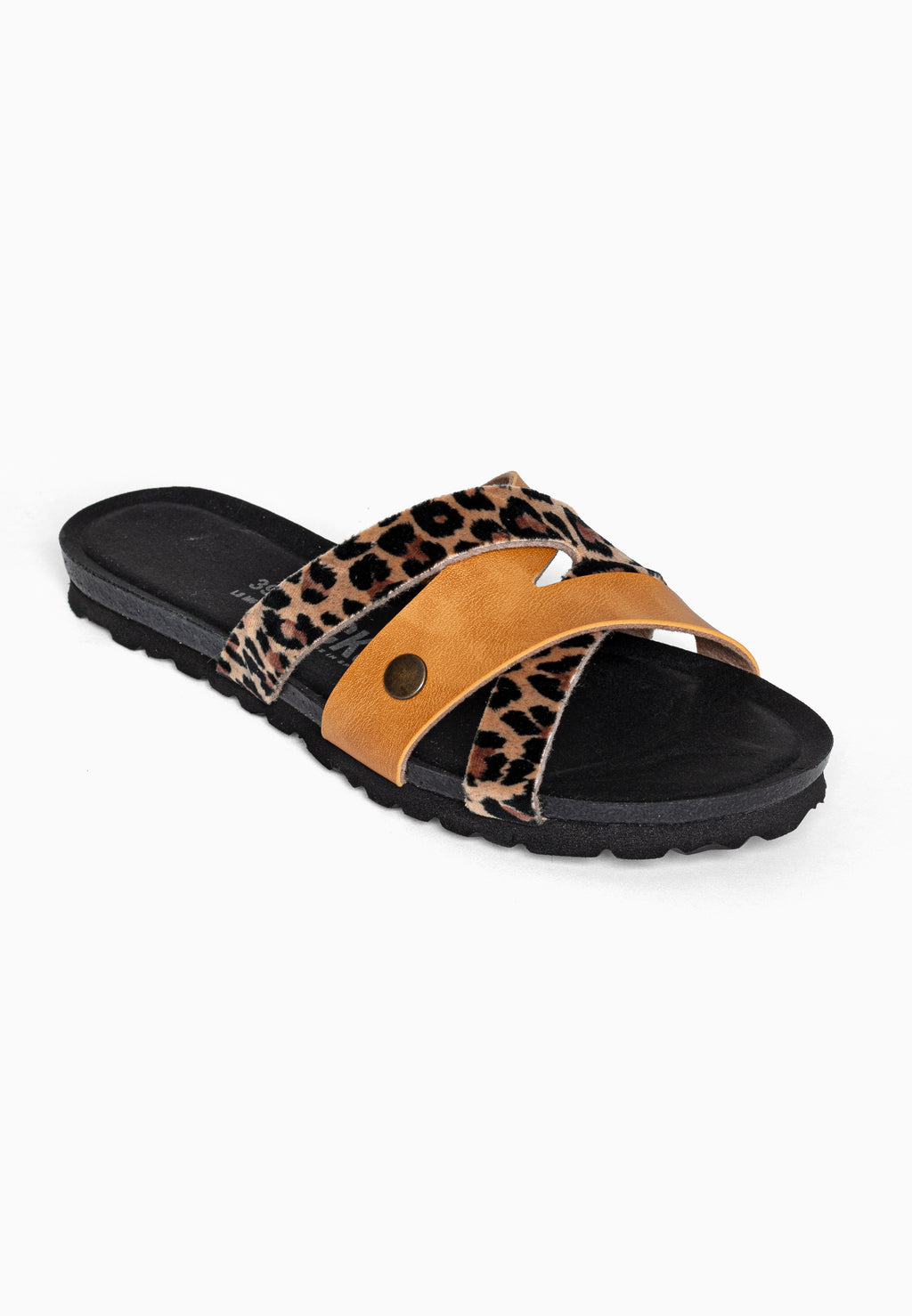 Sandales Multi-Brides Dunin Leopard et Camel