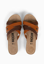 Sandales Multi-Brides Dunin Marron et Camel