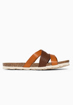 Sandales Multi-Brides Dunin Marron et Camel