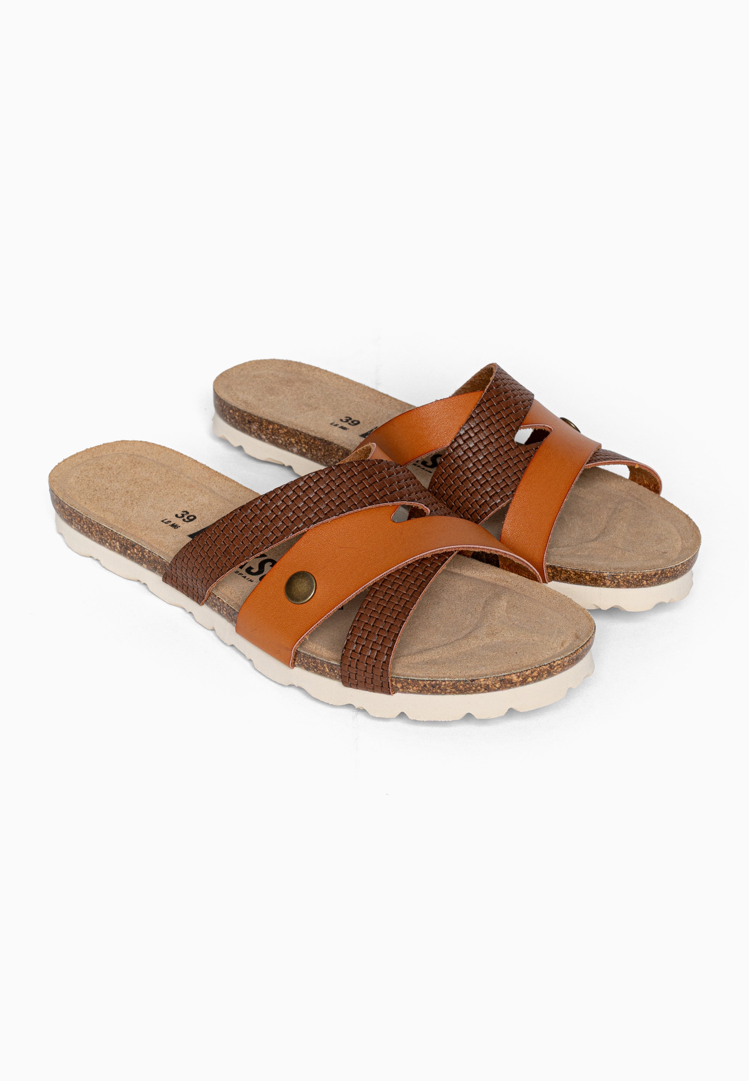 Sandales Multi-Brides Dunin Marron et Camel