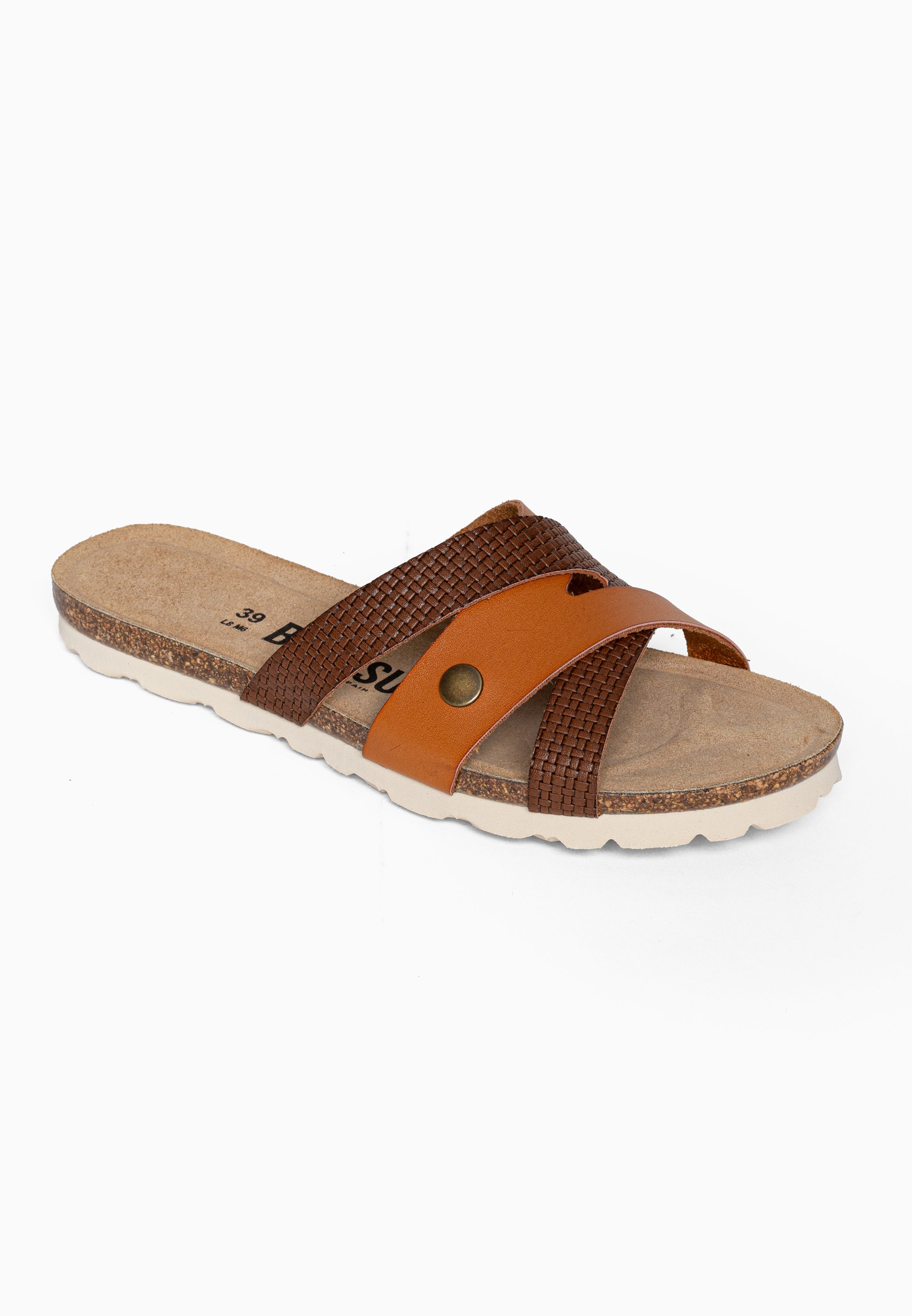 Sandales Multi-Brides Dunin Marron et Camel