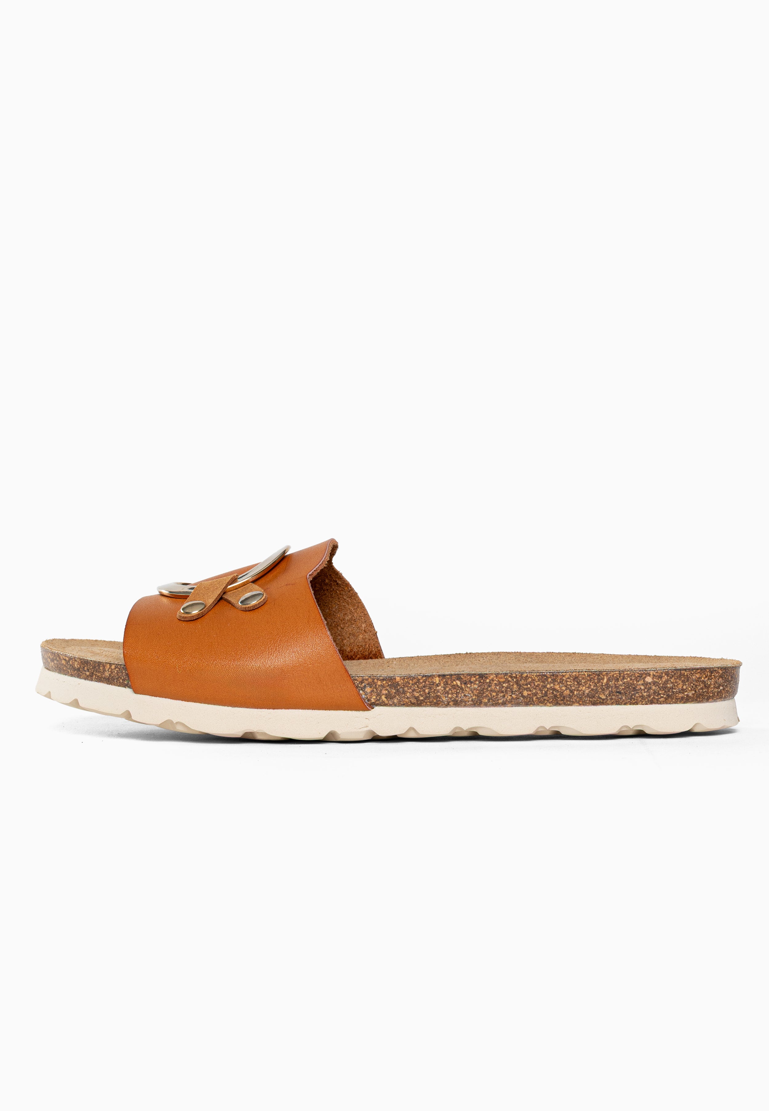 Sandales 1 Bride Trama Camel en Cuir